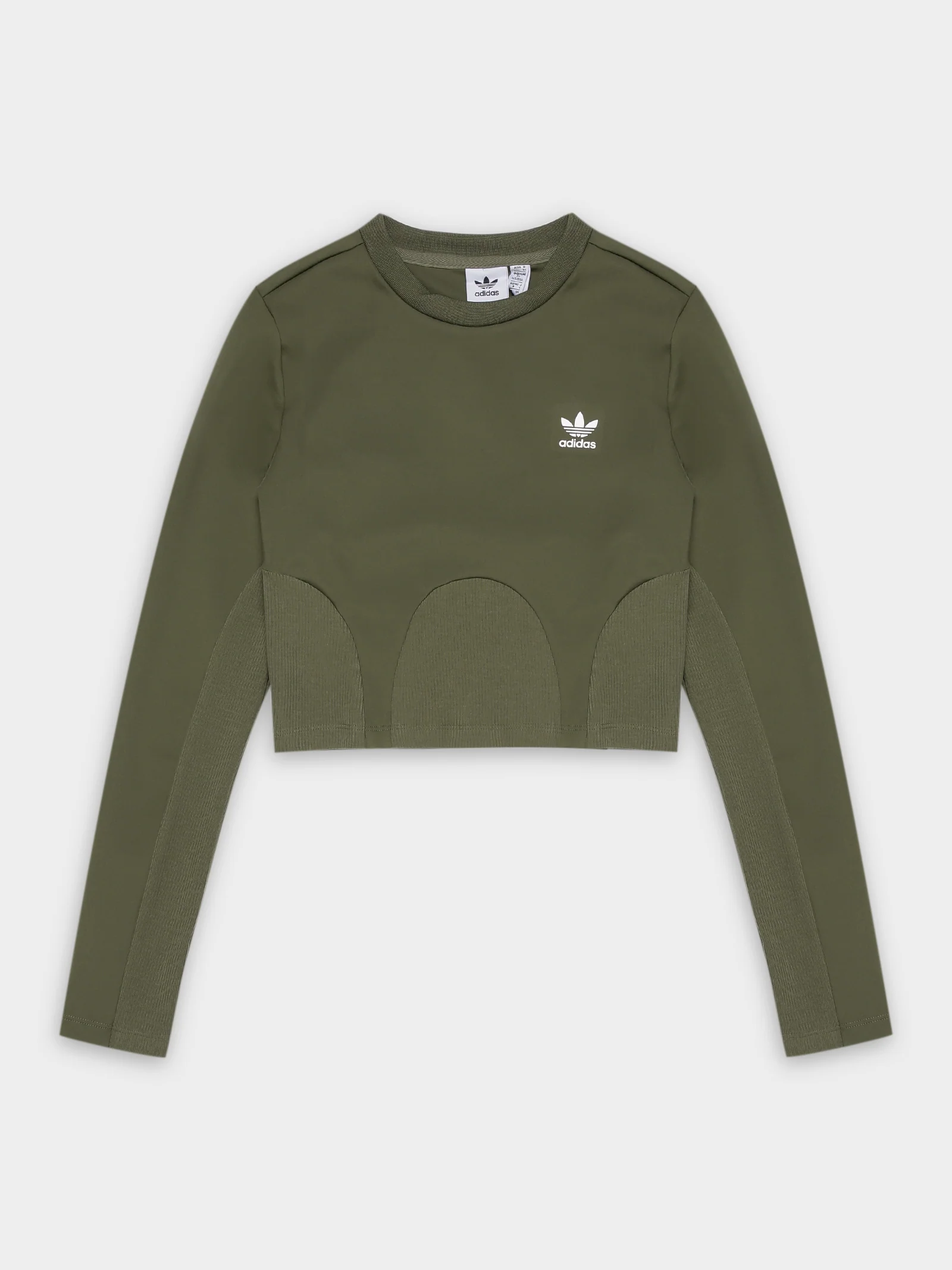 Adidas Rib Long Sleeve Top - Image 9