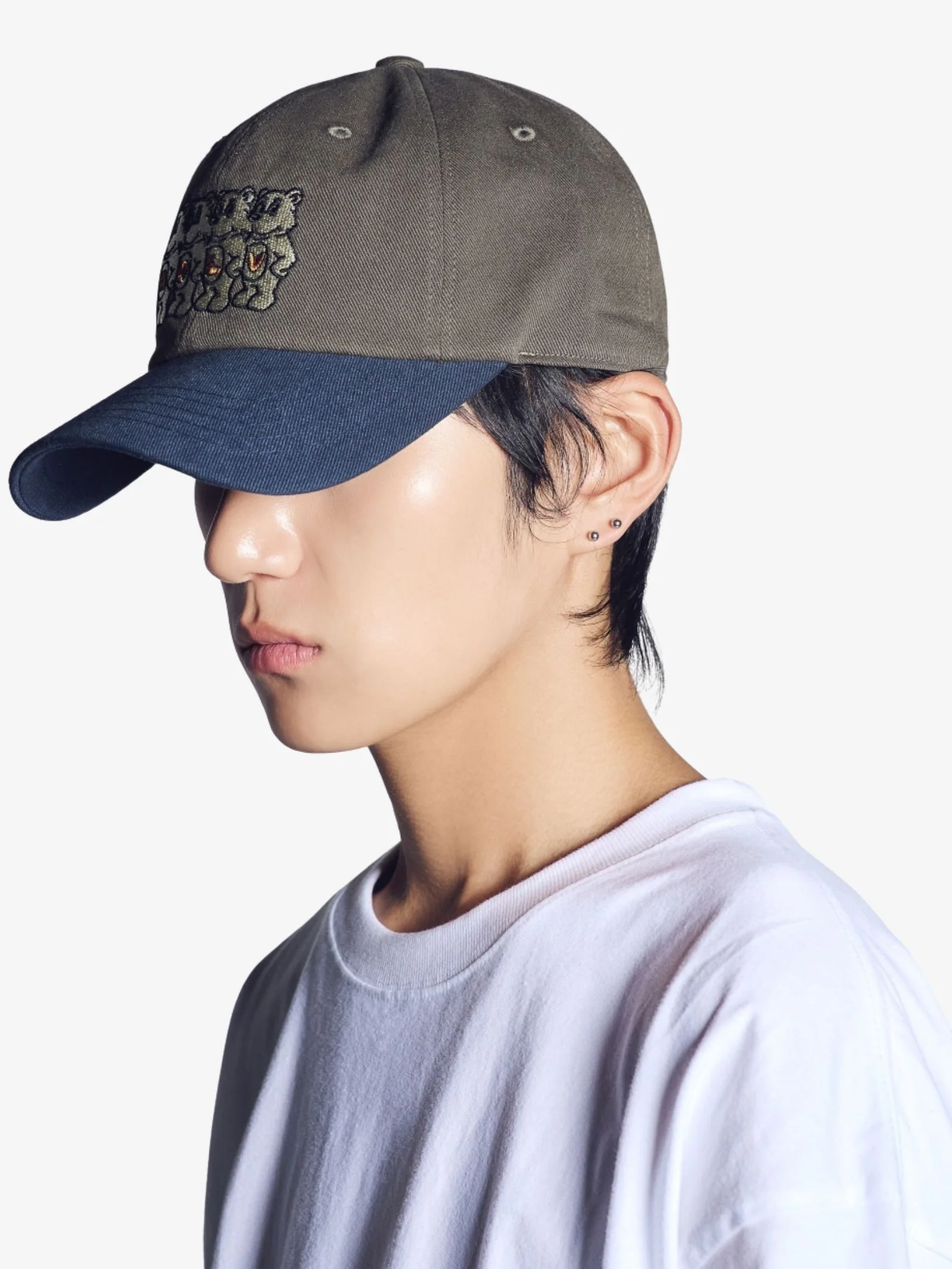 Ac Bear Embroidery Two-Tone Ball Cap - Image 2