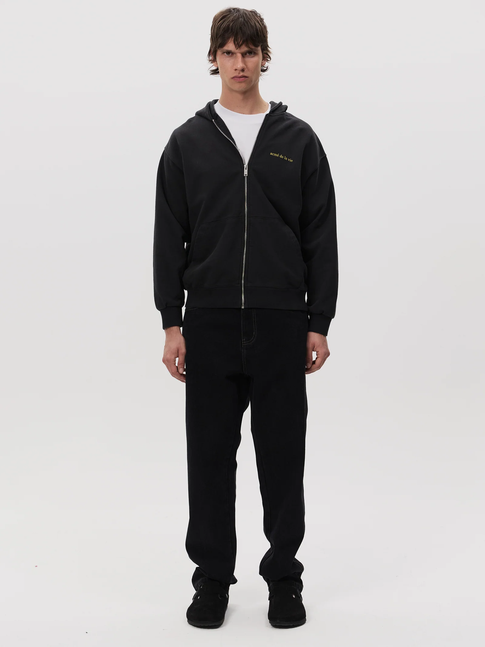 Basic Bio Washing Hoodie Zip Up - Image 2