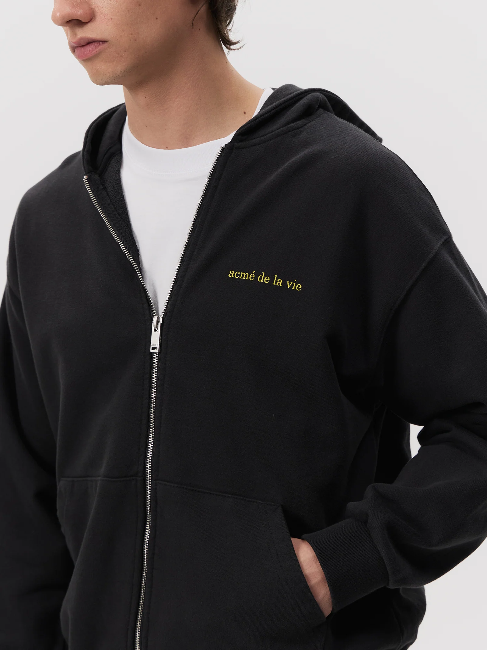 Basic Bio Washing Hoodie Zip Up - Image 3
