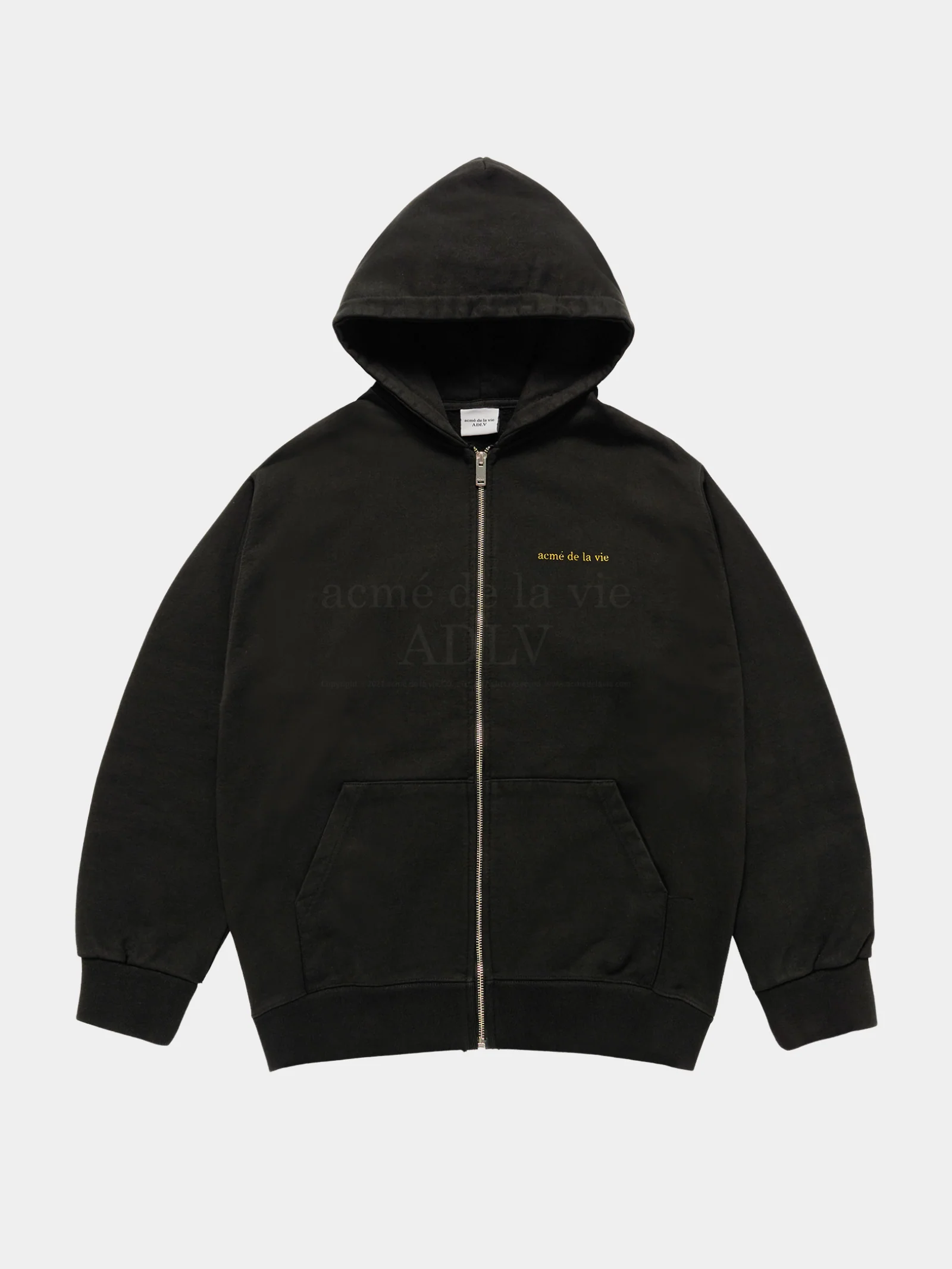 Basic Bio Washing Hoodie Zip Up - Image 5