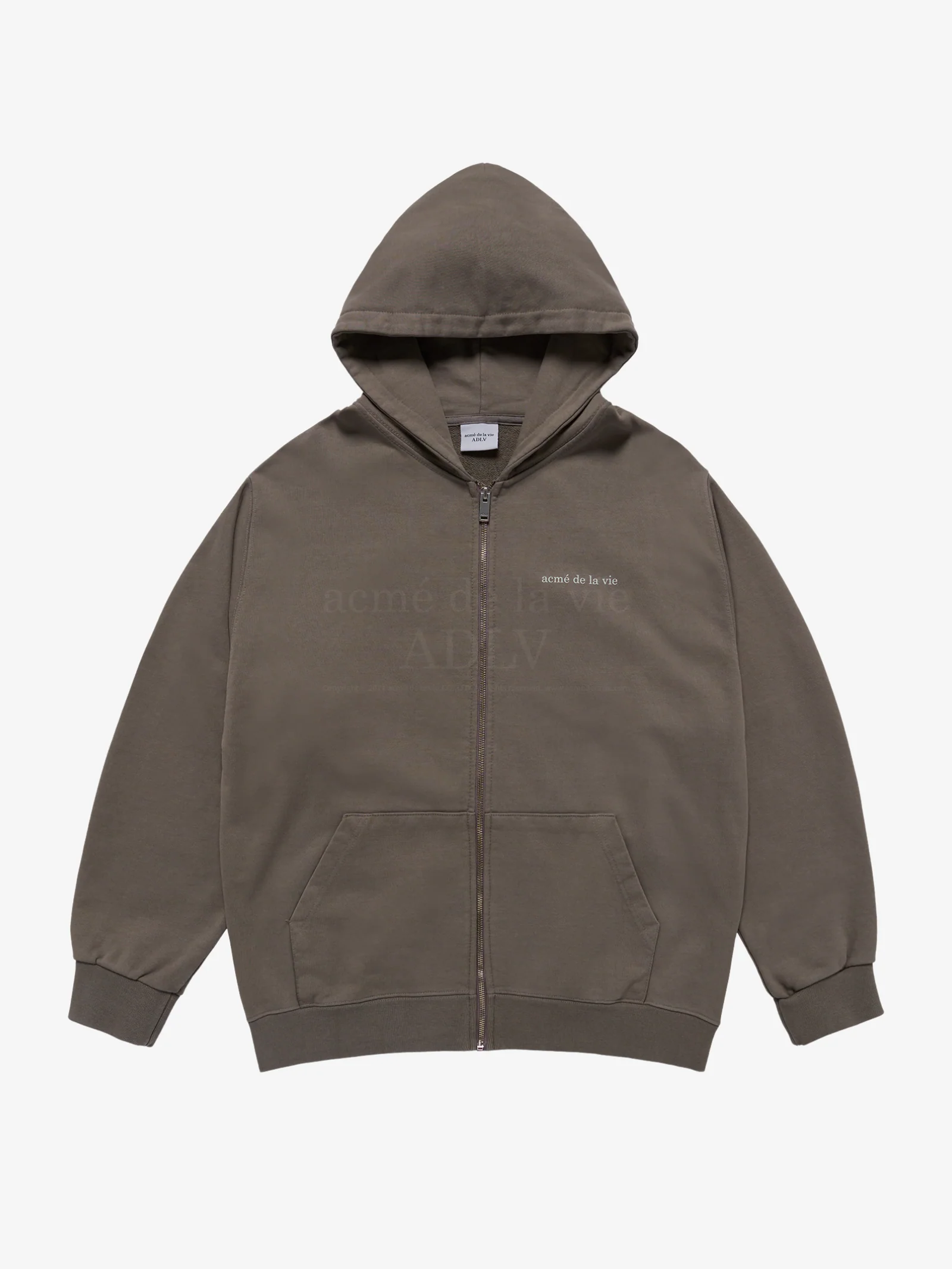 Basic Bio Washing Hoodie Zip Up - Image 5