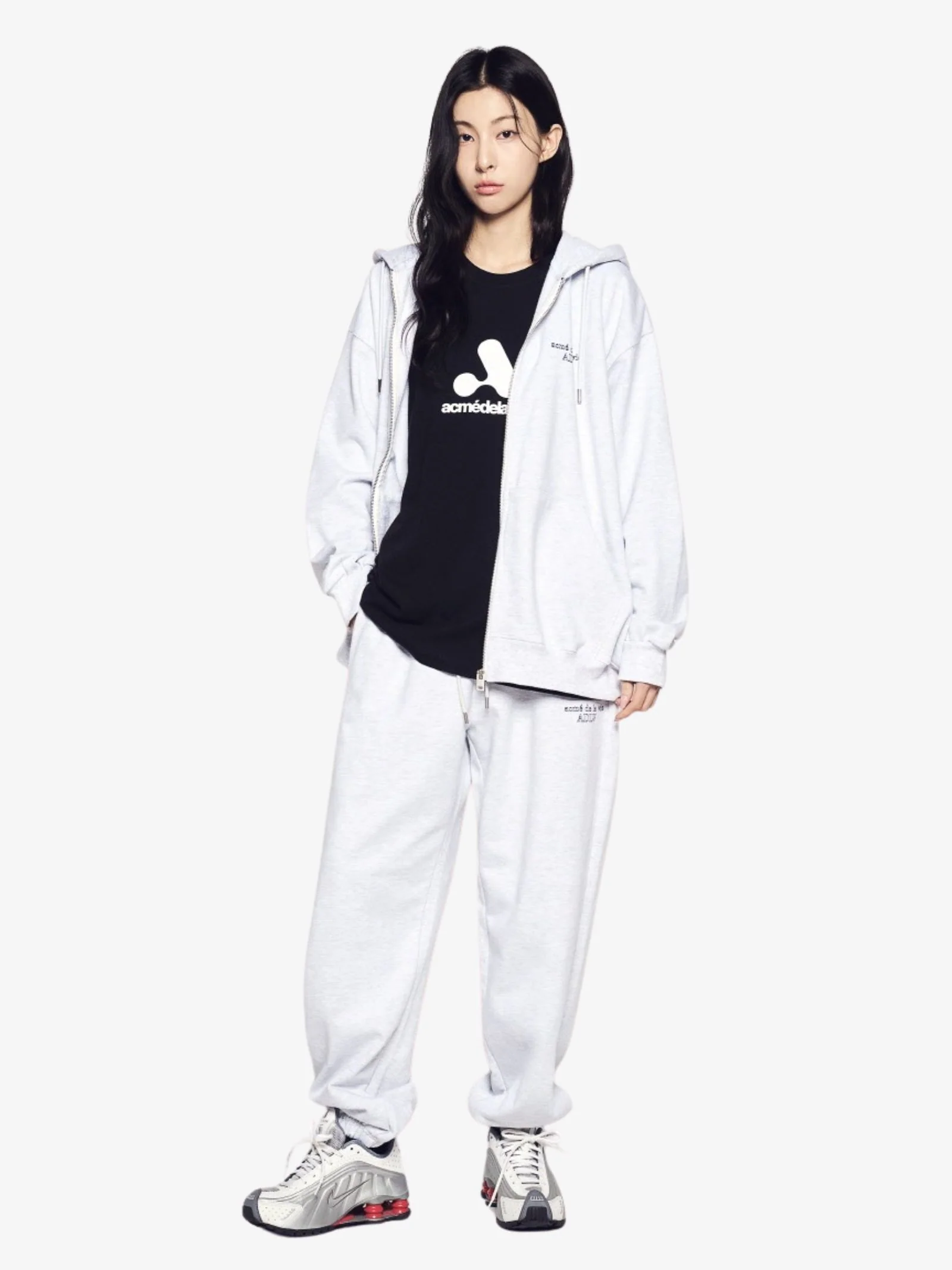 Border Line Basic Logo Hoodie Zip - Image 3