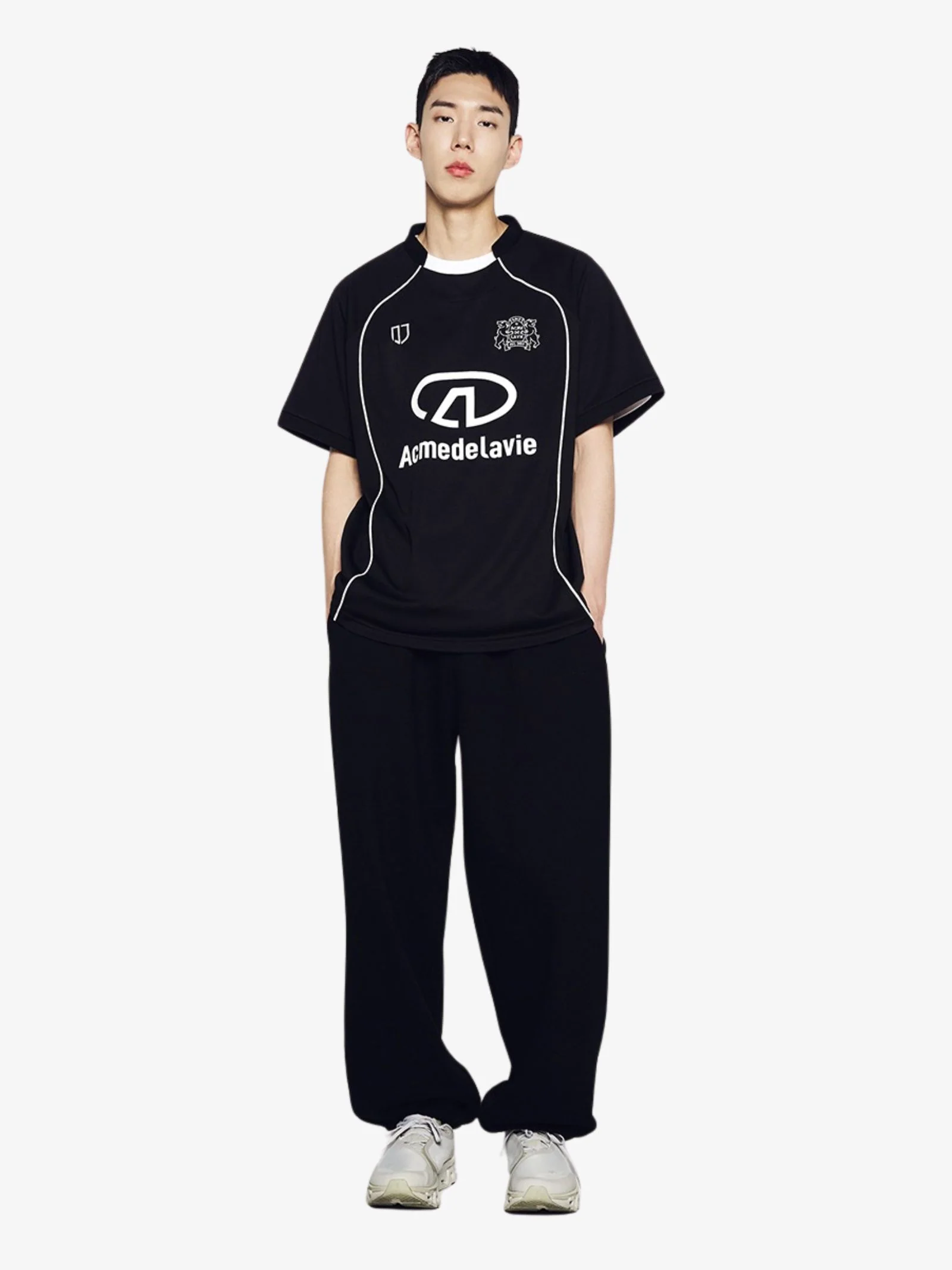 Coloring Piping Football Jersey Short Sleeve T-Shirt