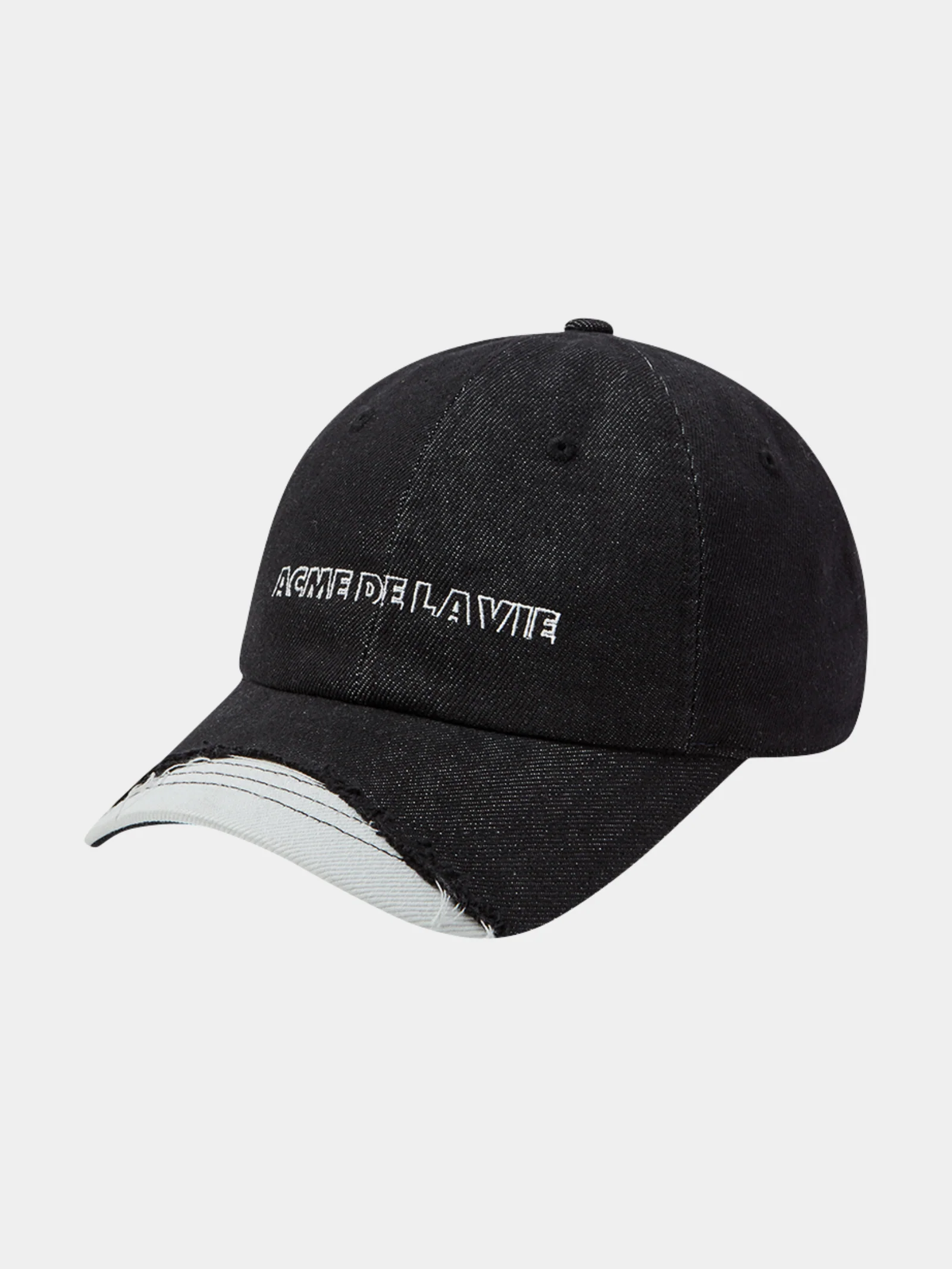 Damage Washing Denim Ball Cap - Image 2