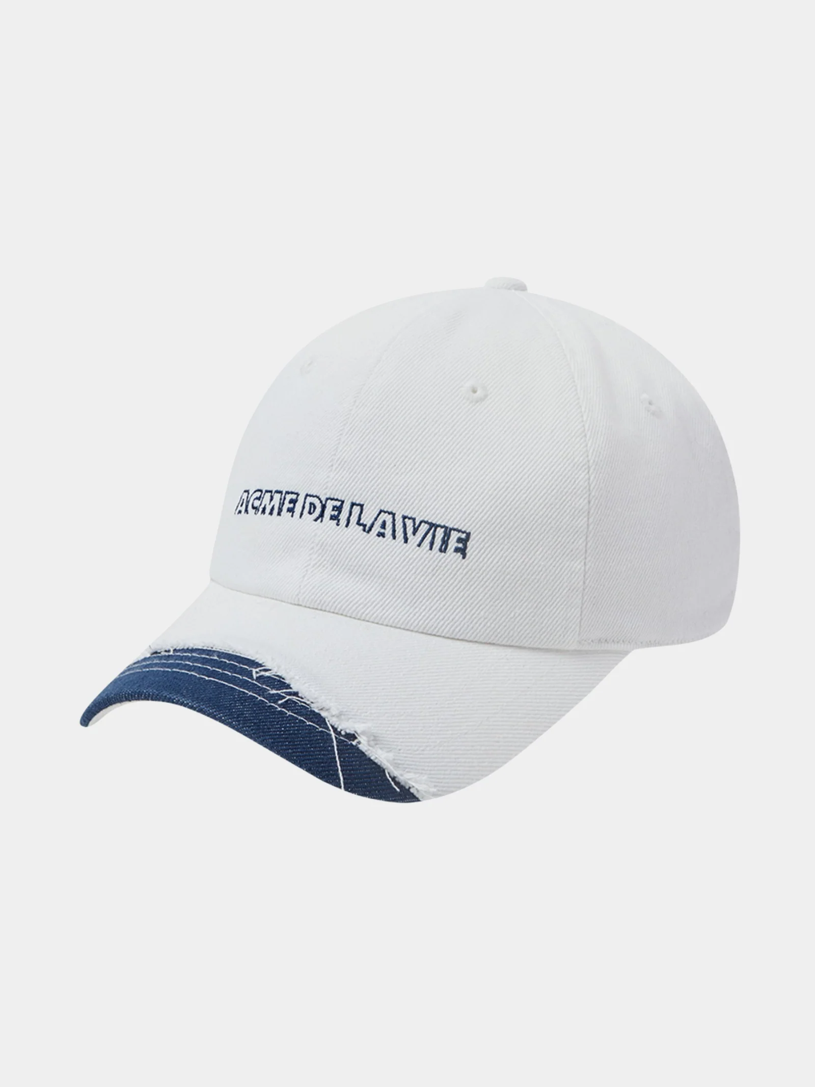 Damage Washing Denim Ball Cap - Image 2