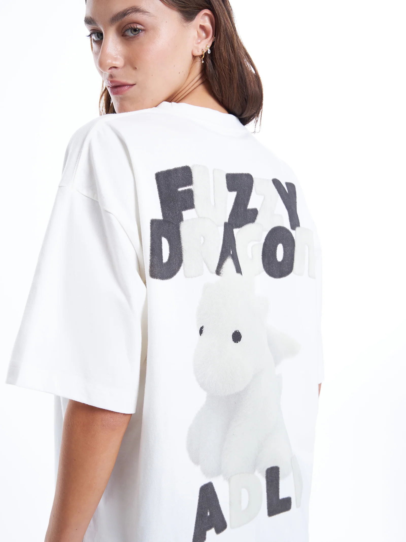 Fuzzy Font Dragon Tee - Image 4
