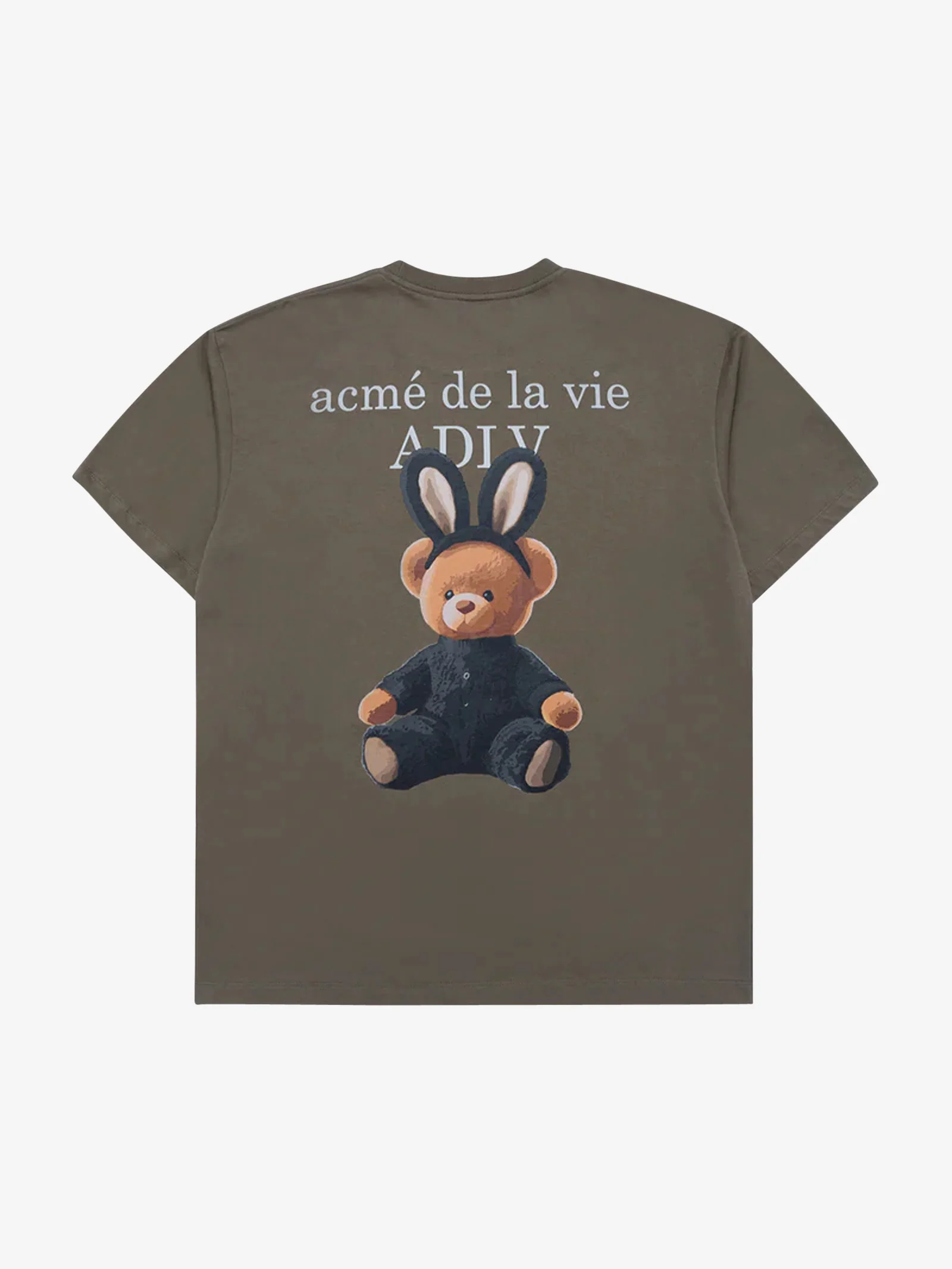 Rabbit Bear Doll Logo Short Sleeve T-Shirt - Image 4