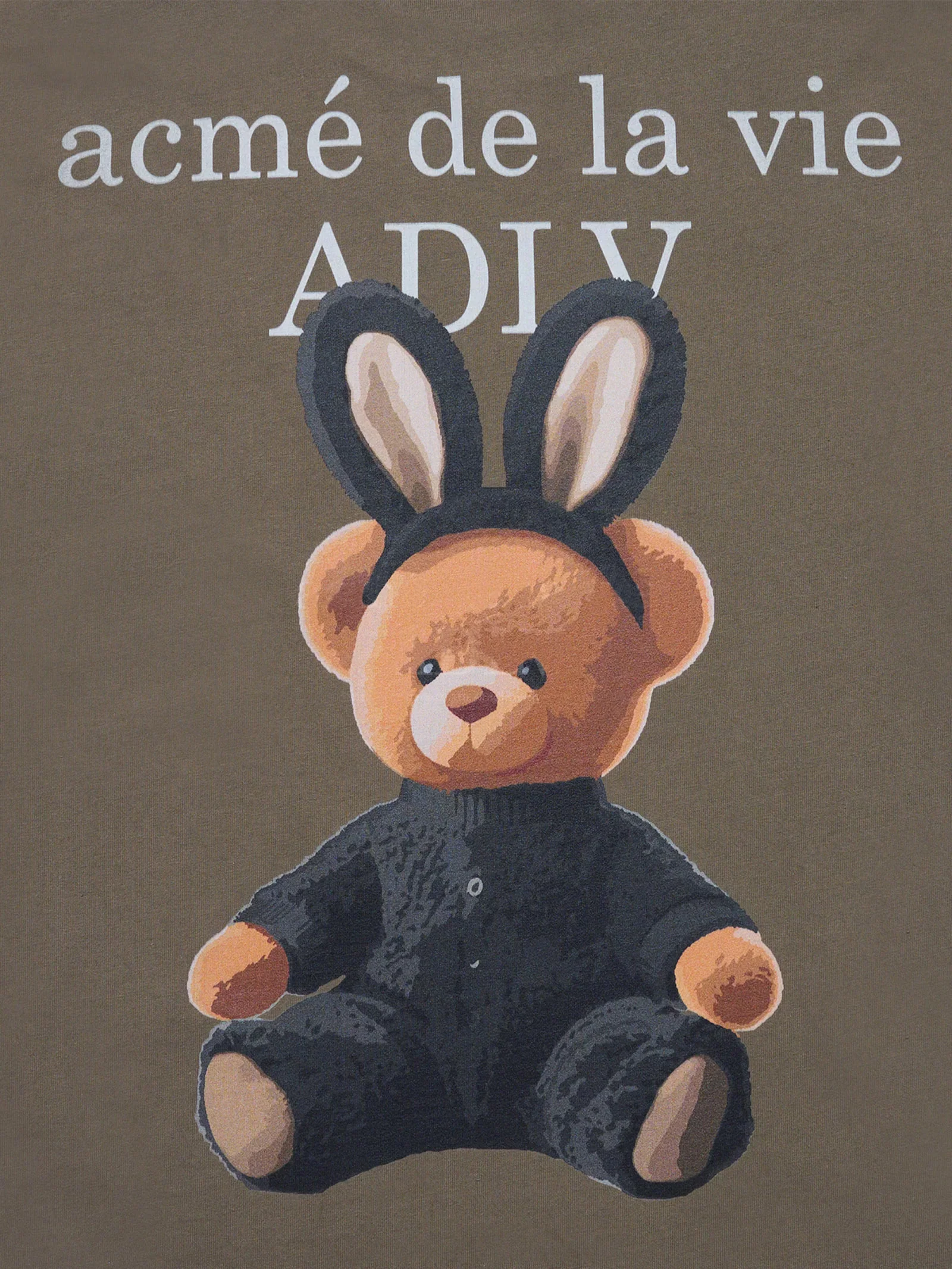 Rabbit Bear Doll Logo Short Sleeve T-Shirt - Image 5