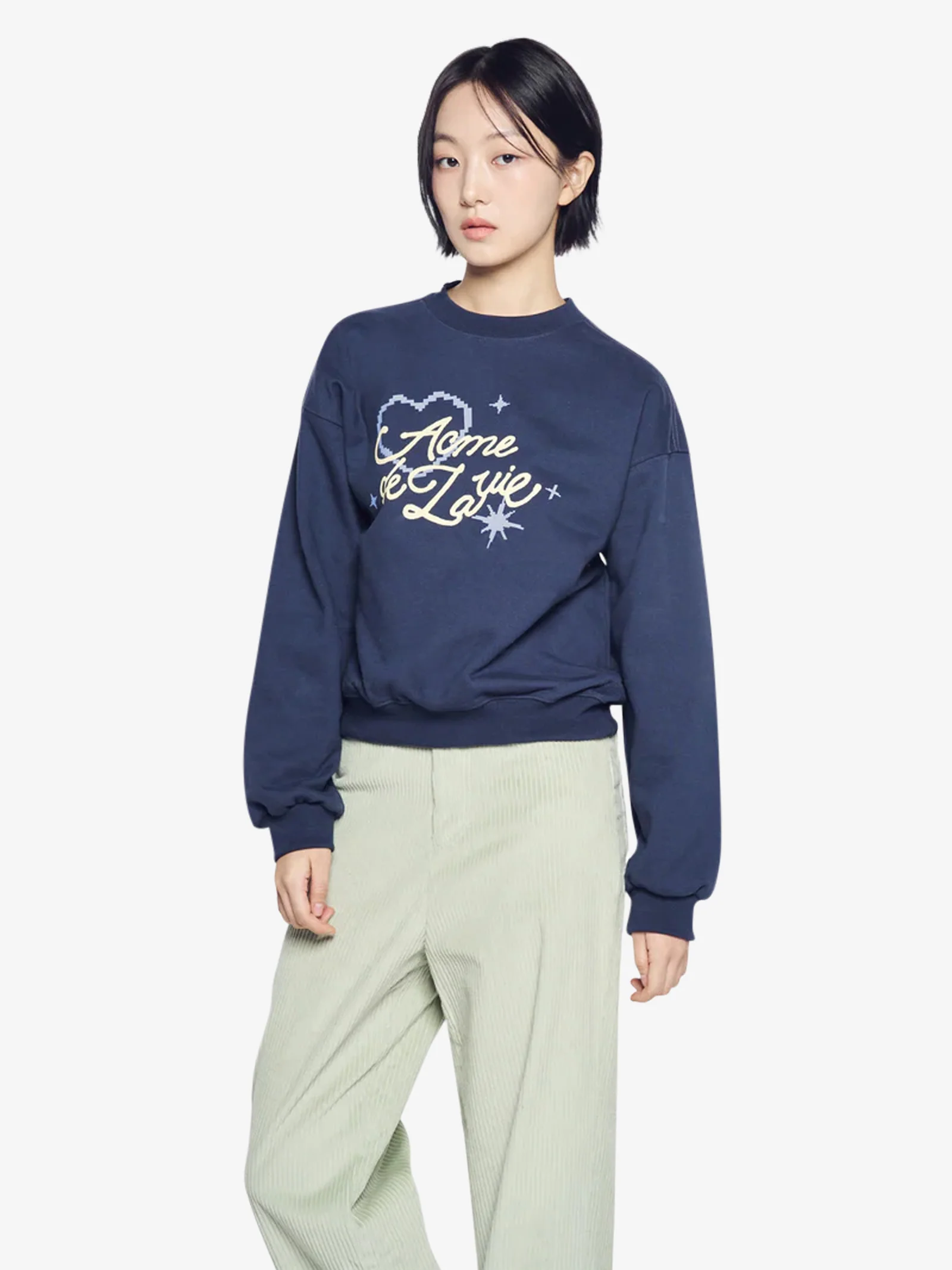 Script Heart Lettering Women's Sweatshirt