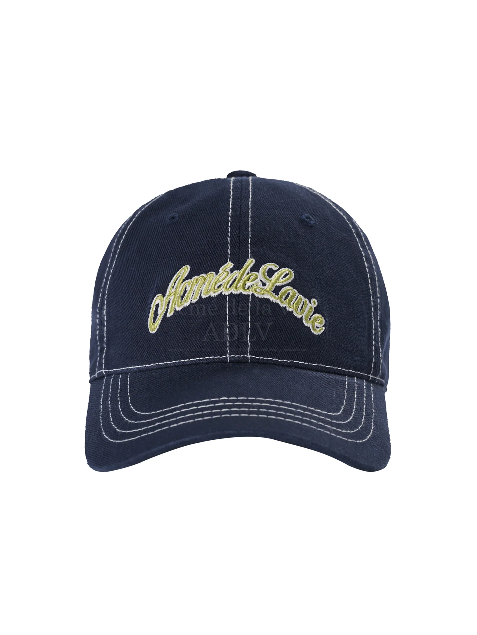 Script Logo Color Embroidery Ball Cap - Image 2