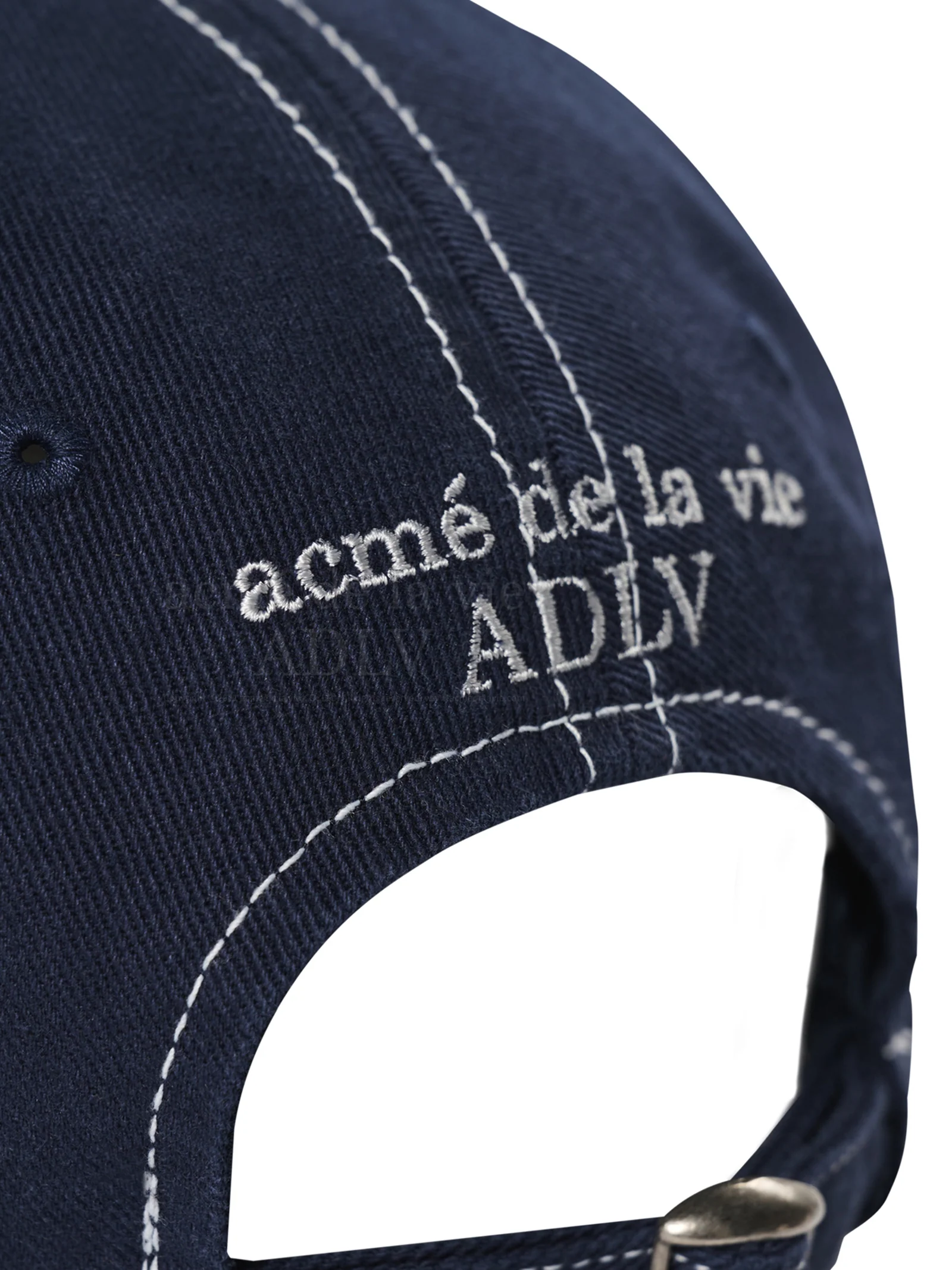 Script Logo Color Embroidery Ball Cap - Image 3