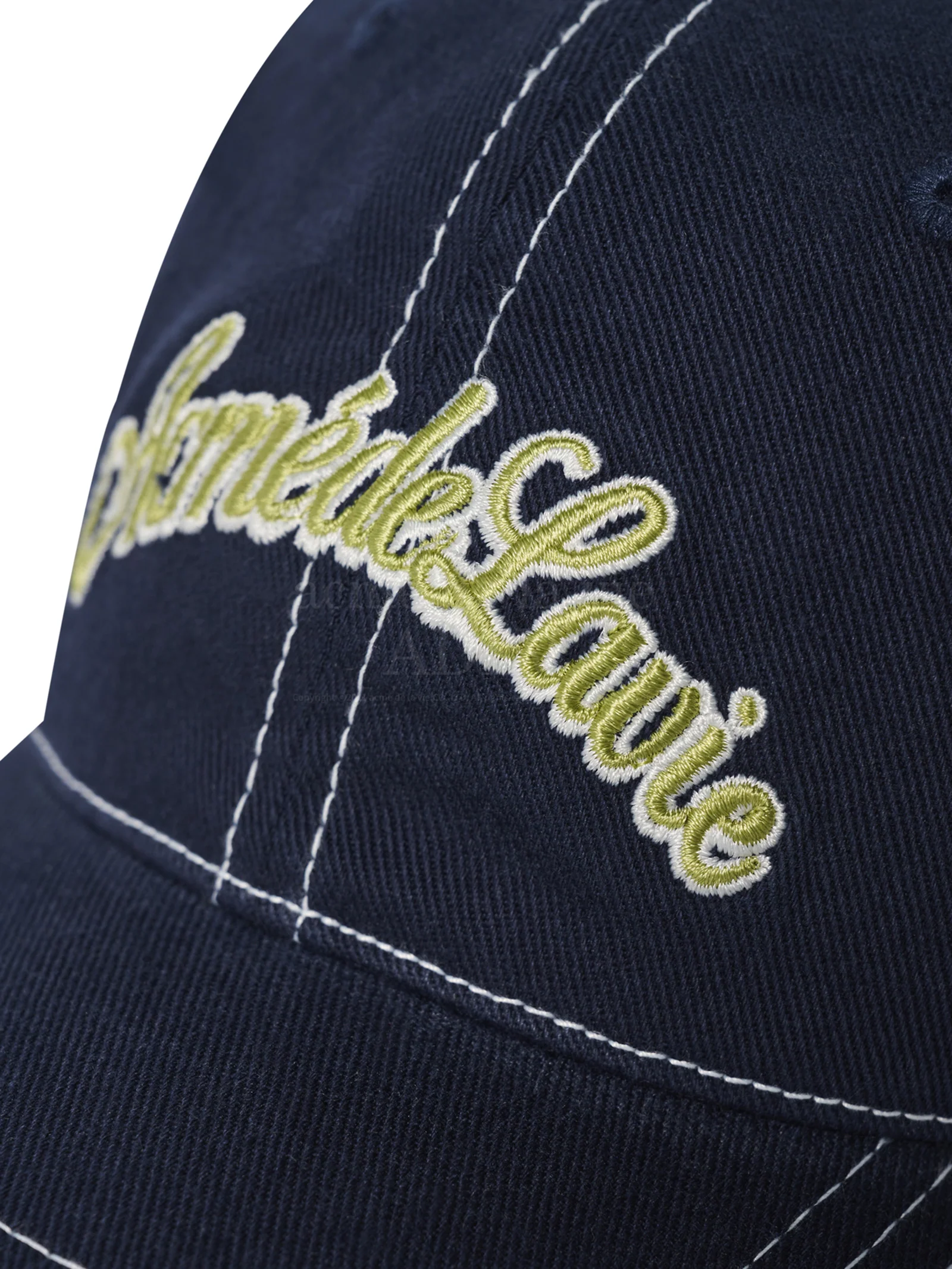 Script Logo Color Embroidery Ball Cap - Image 4