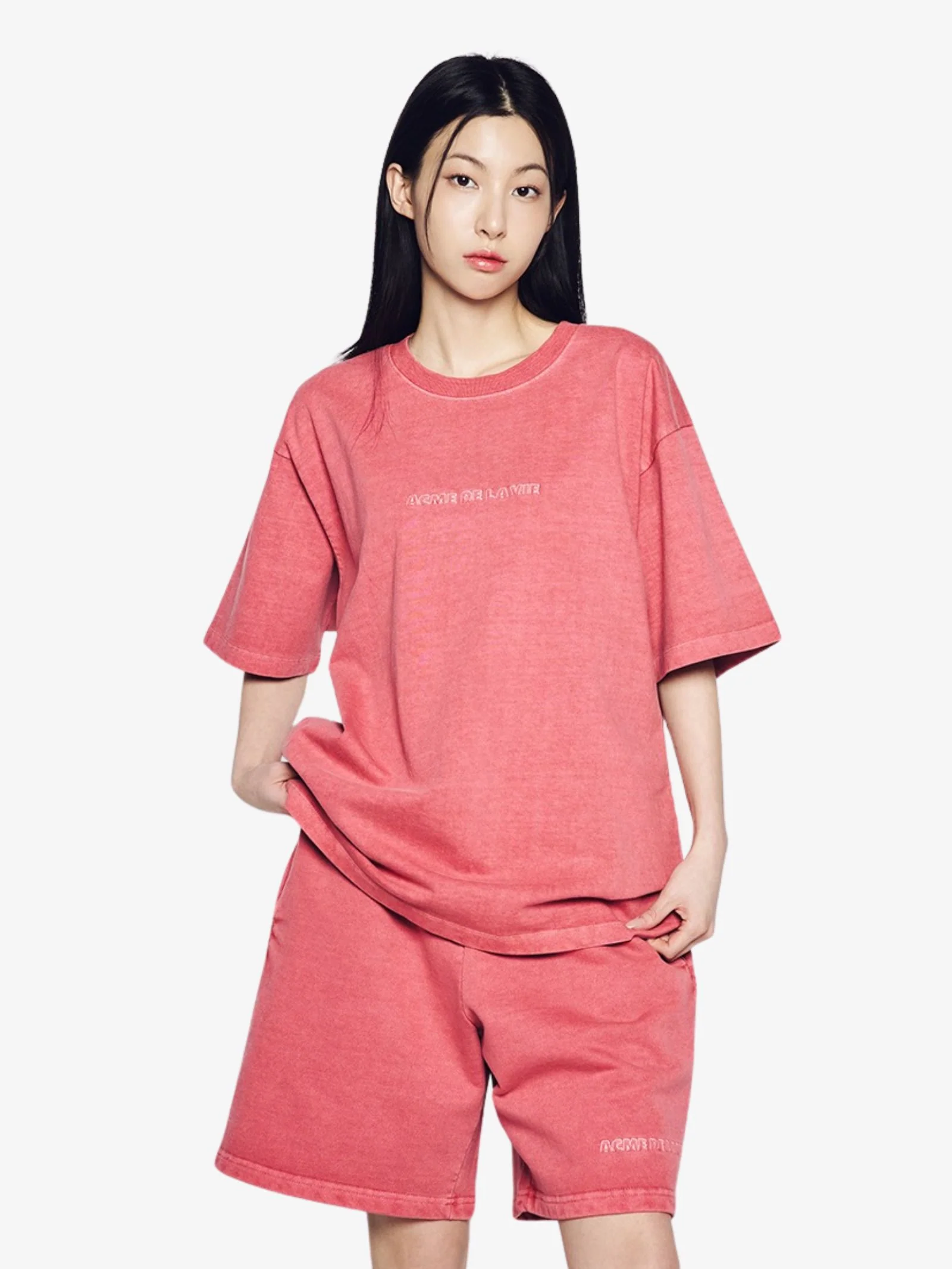 Simple Logo Pigment Short Sleeve T-Shirt - Image 2