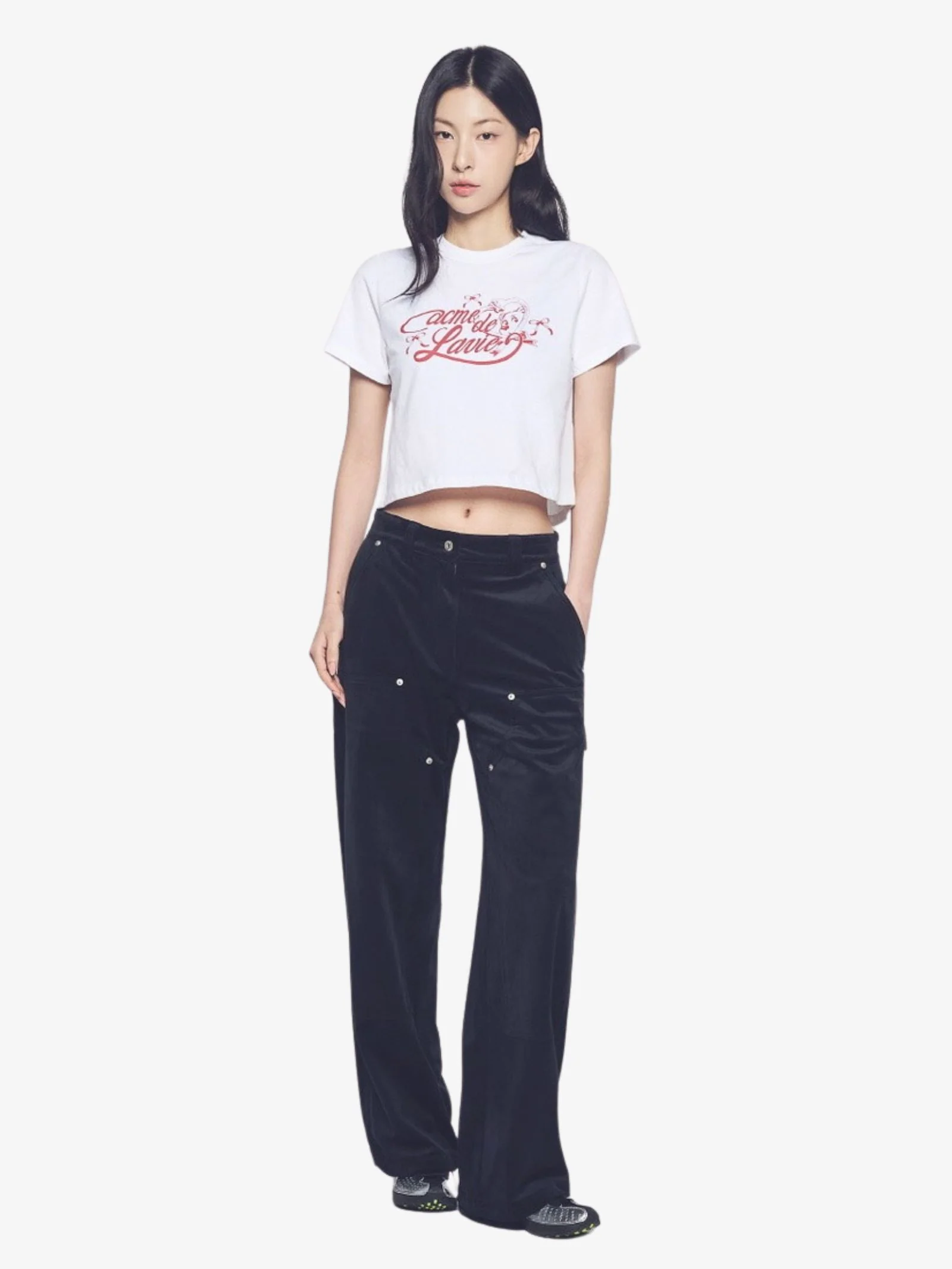 Women's Mirror Ac Bear Crop T-Shirt - Image 2