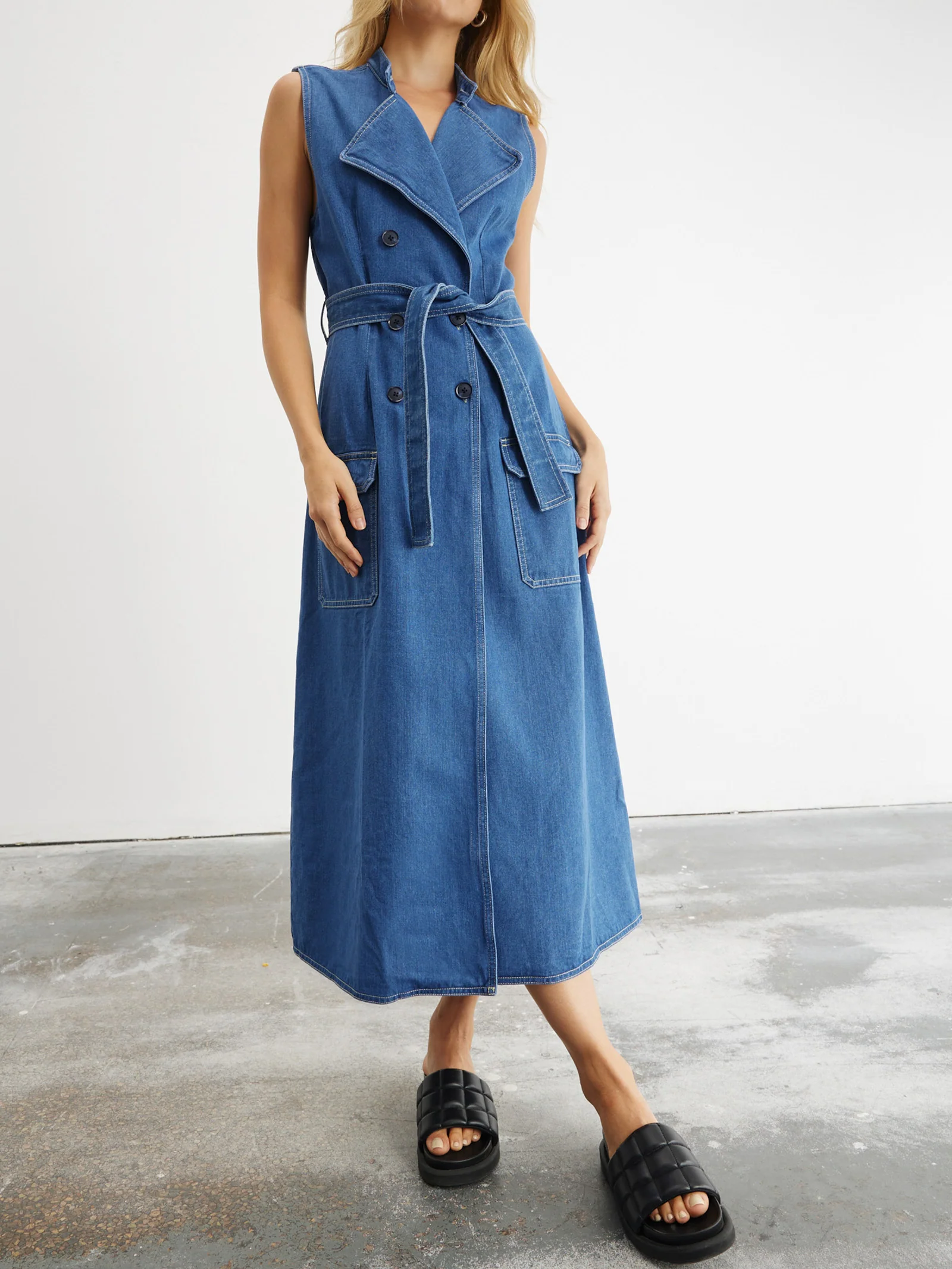 Advance Multi-Wear Denim Trench - Image 2