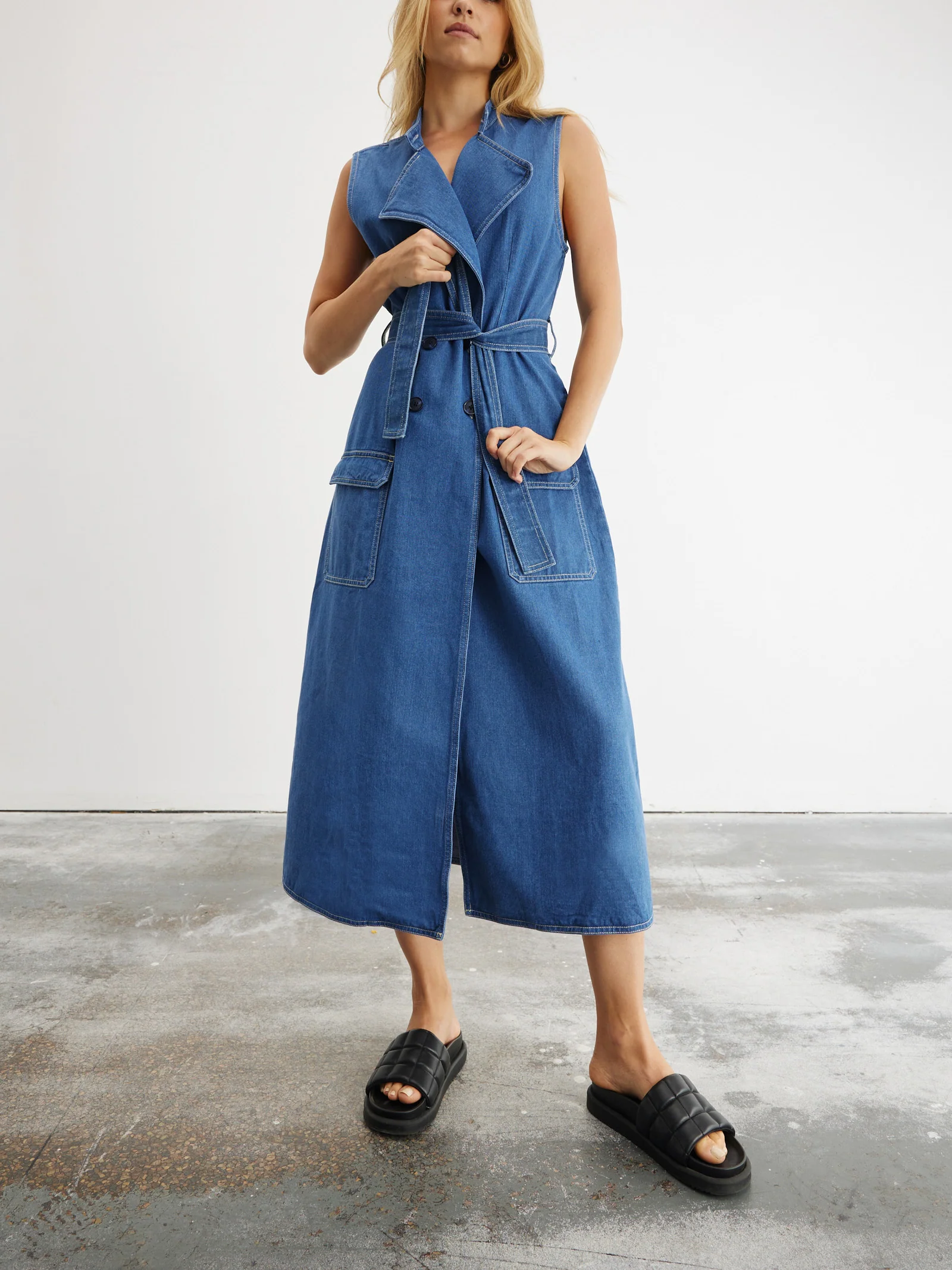 Advance Multi-Wear Denim Trench - Image 5