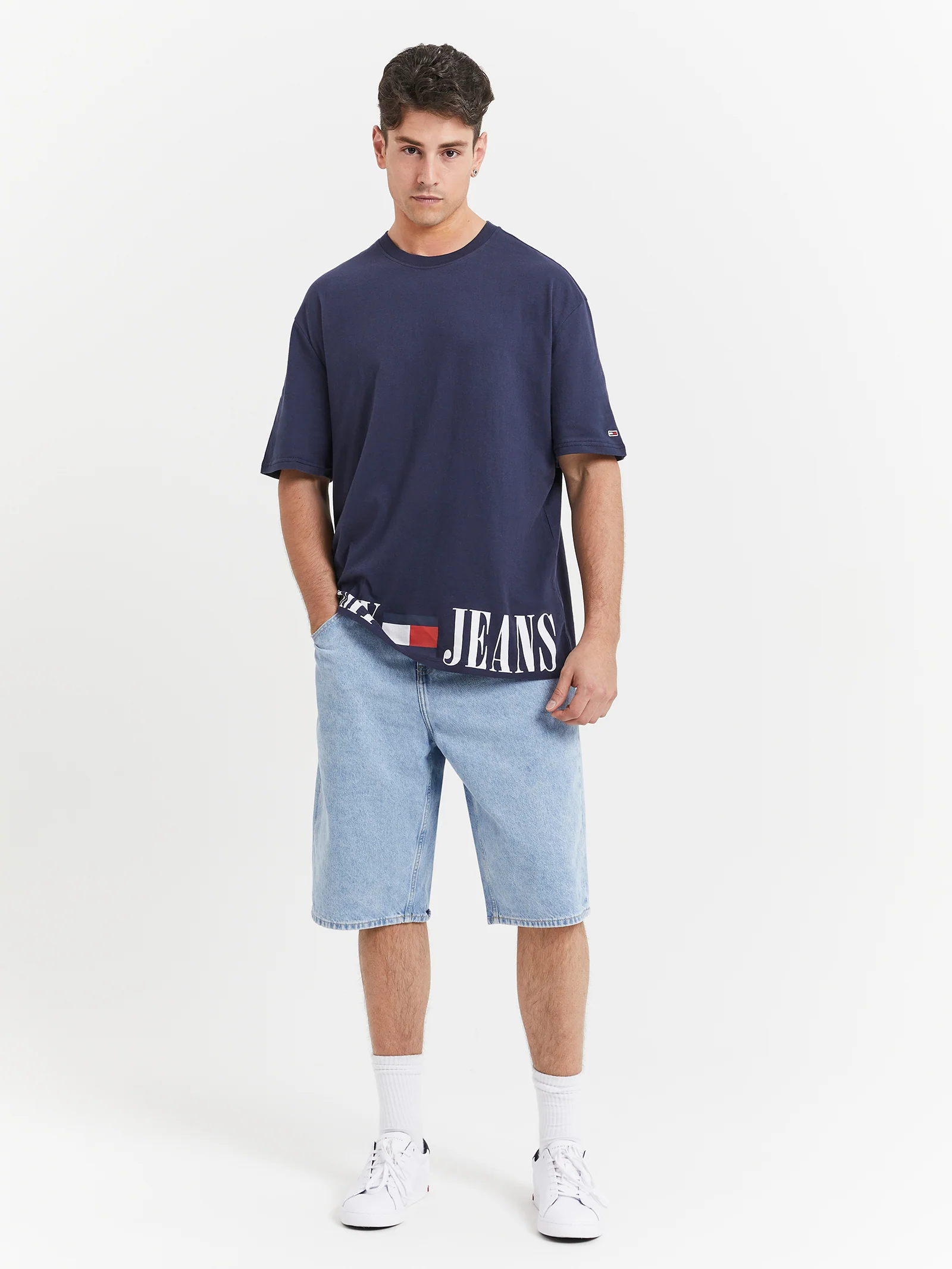 Aiden Faded Baggy Denim Shorts - Image 2