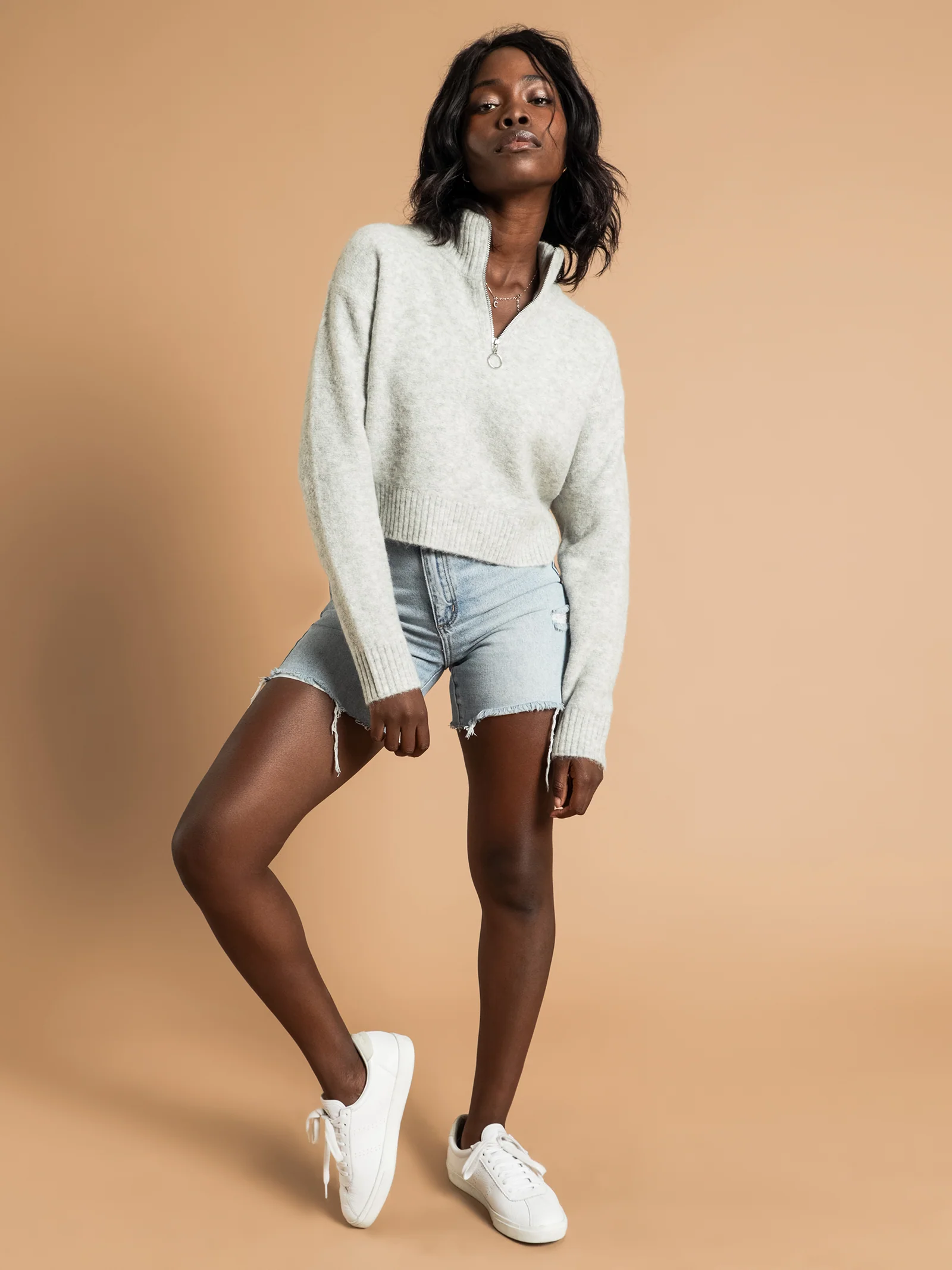 Aiden Zip Up Knit Jumper - Image 5