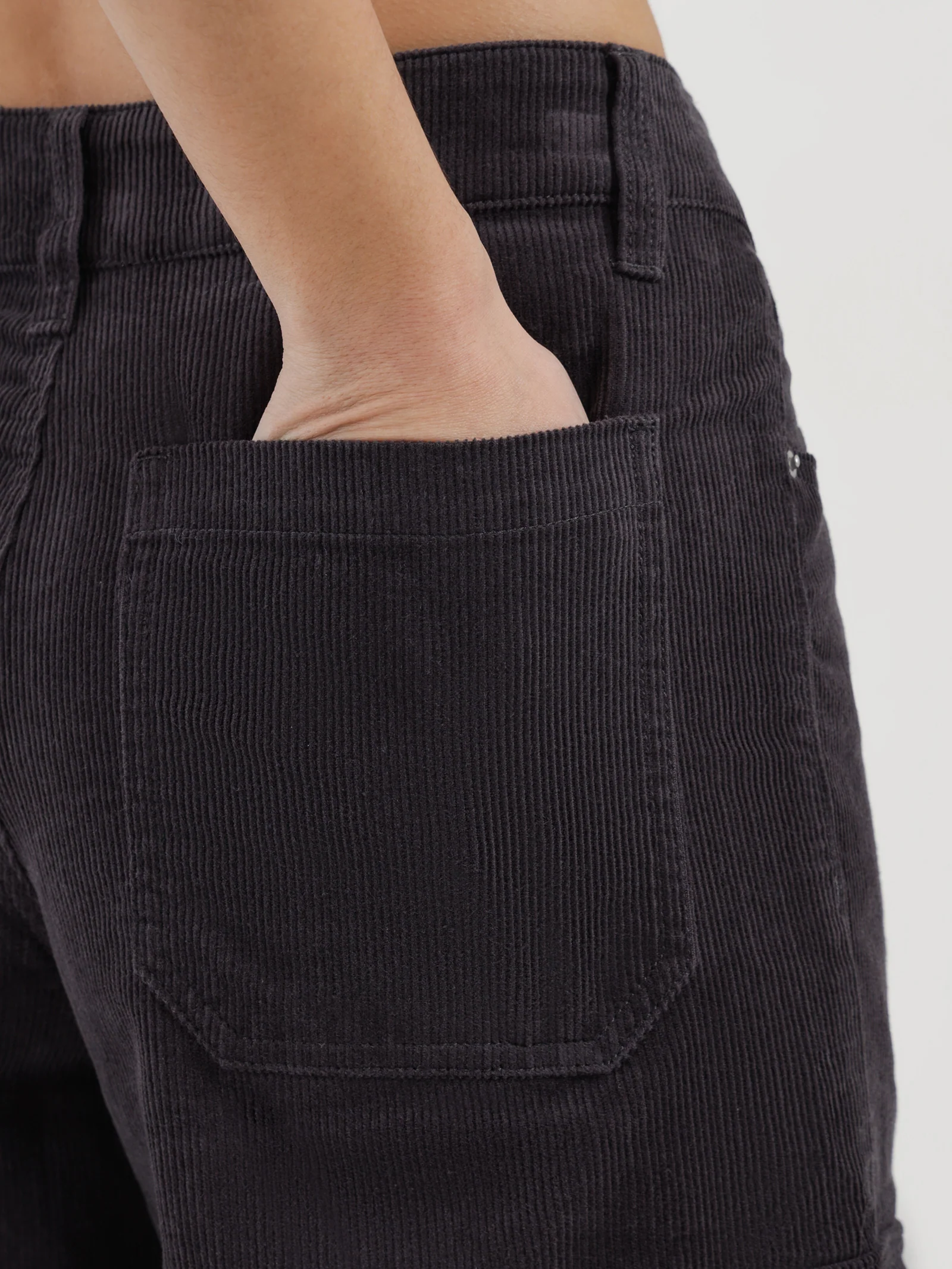 Aila Low Rise Cord Cargo Pants - Image 5