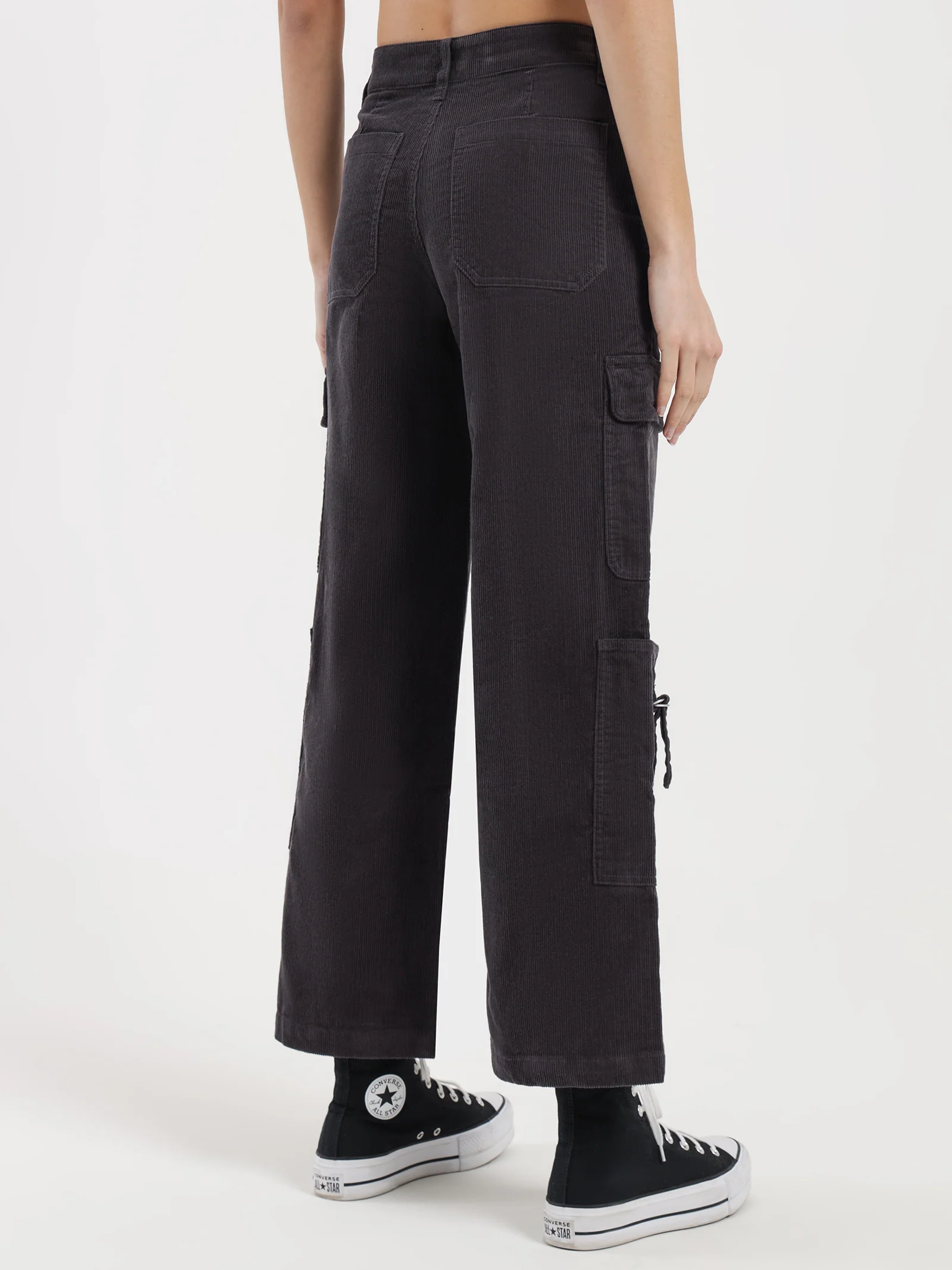 Aila Low Rise Cord Cargo Pants - Image 6