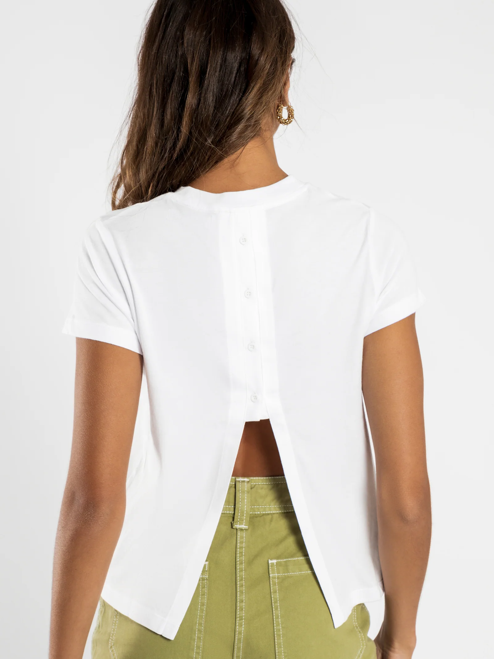 Ainsley Button Back T-Shirt - Image 4