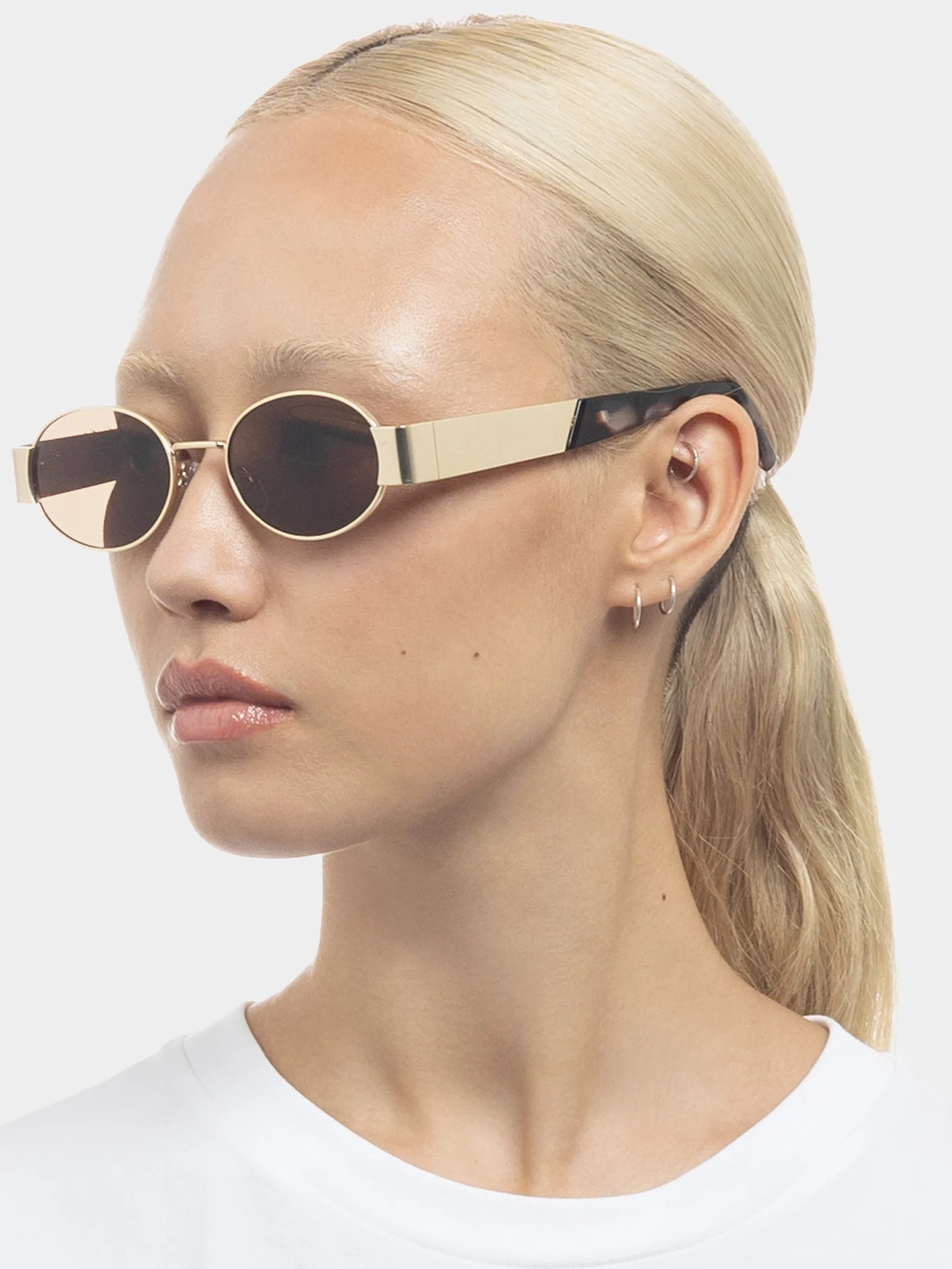 Mars - Satin Gold/Charcoal Tort Brown - Image 4