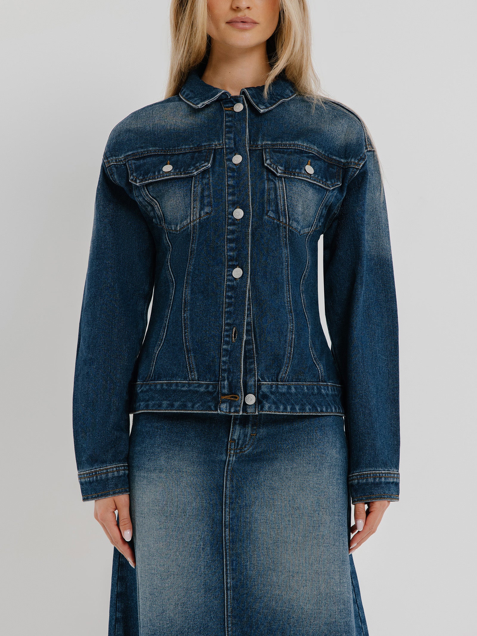 Alec Fitted Denim Jacket - Image 2