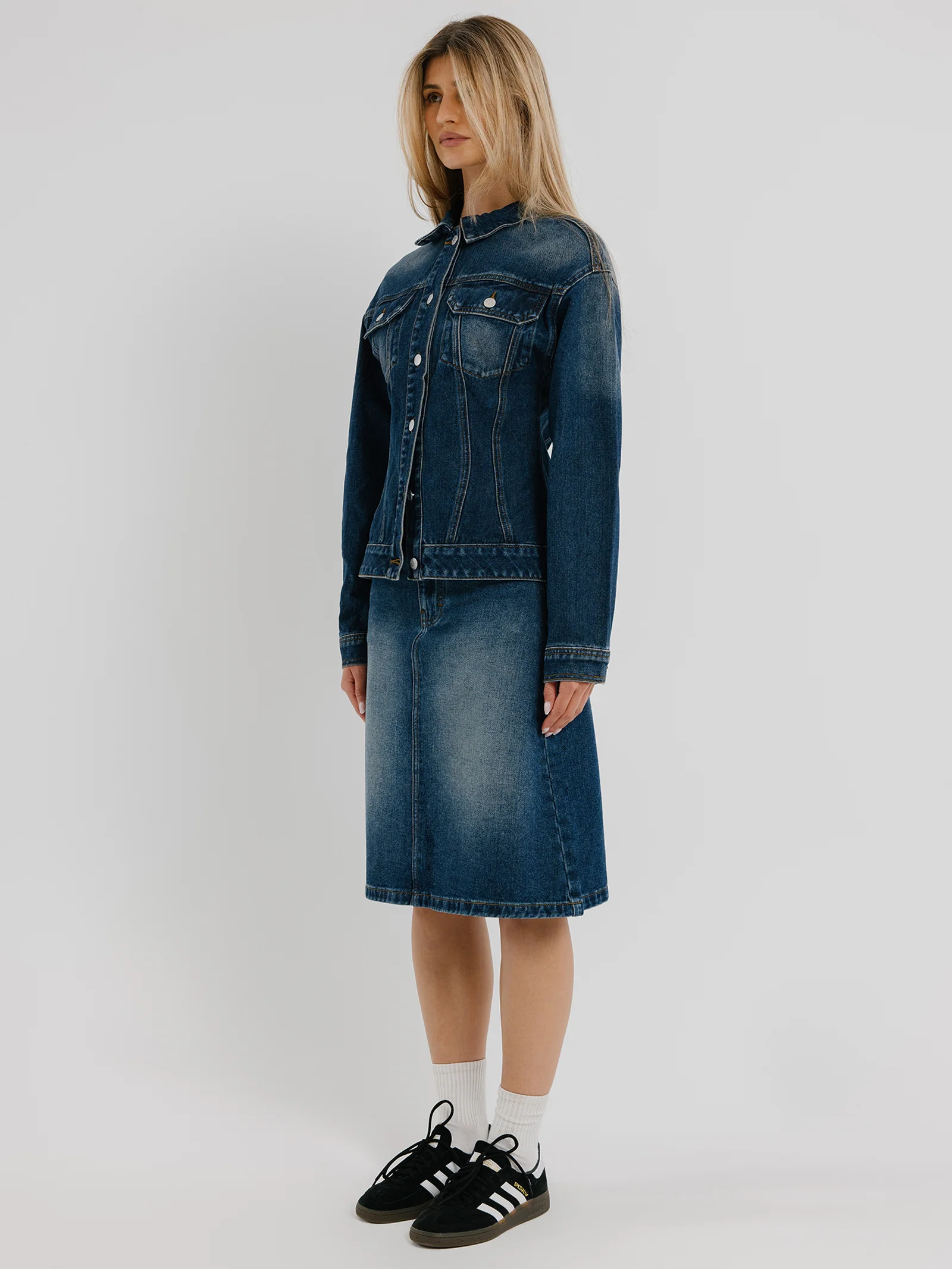 Alec Fitted Denim Jacket - Image 3