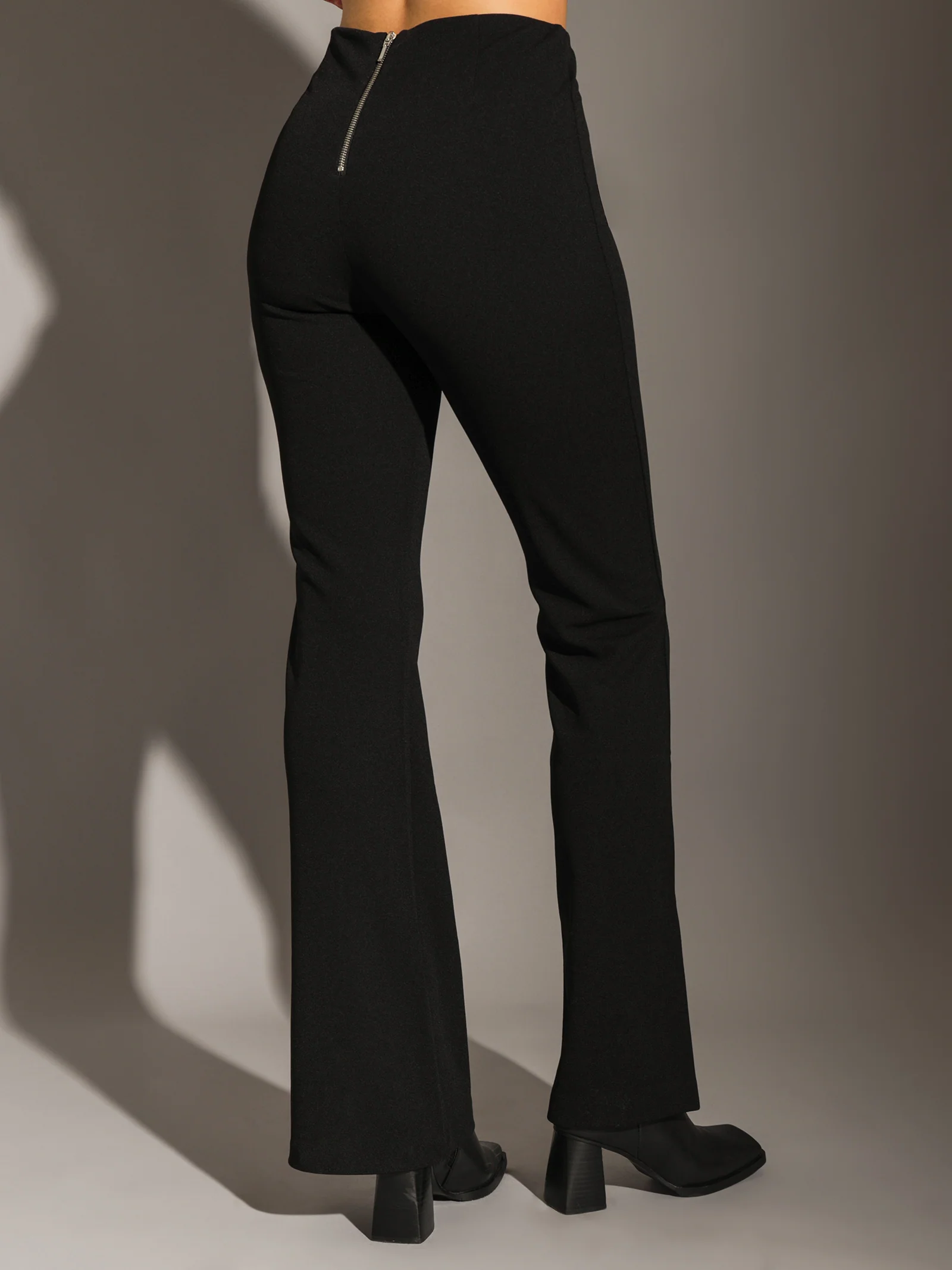 Alexia Flared Crepe Pants - Image 5