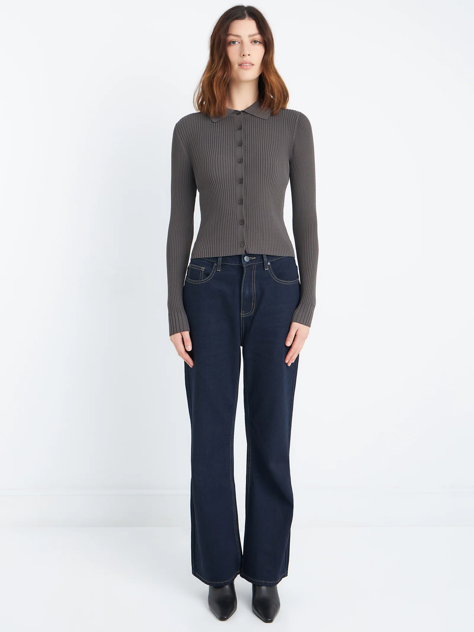 Allegra Button Up Knit Top - Image 2