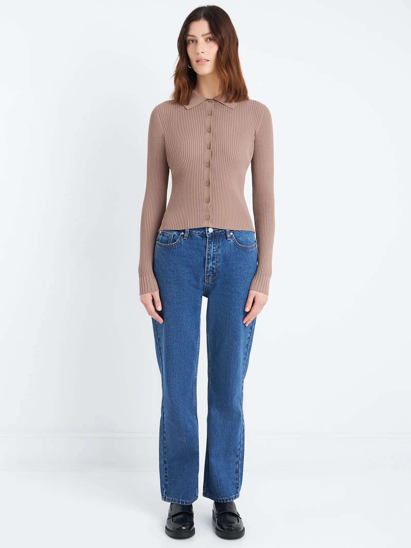 Allegra Button Up Knit Top - Image 3
