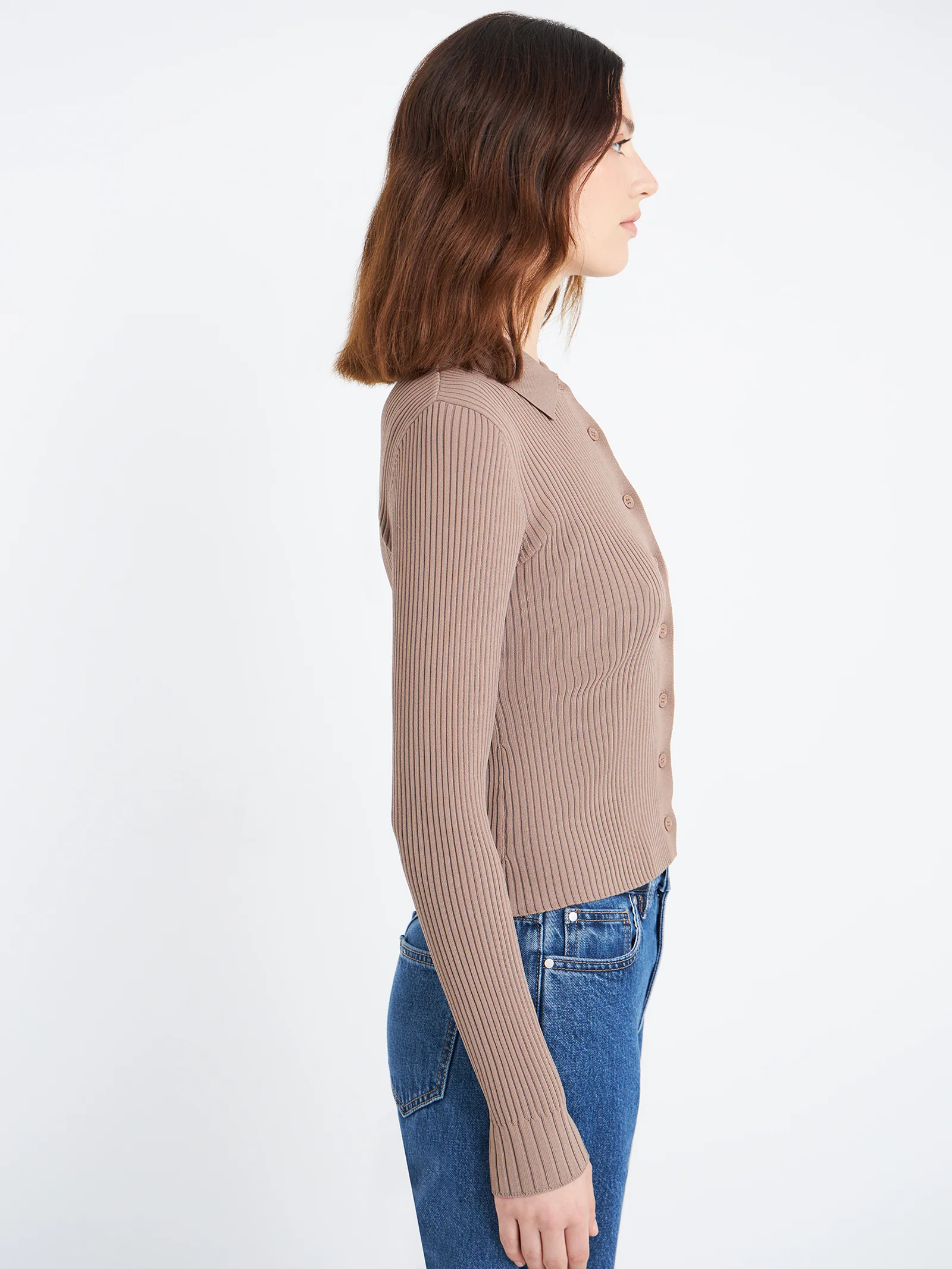Allegra Button Up Knit Top - Image 5