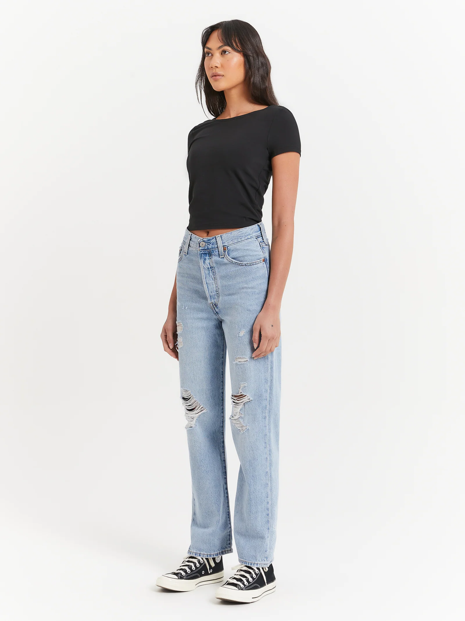 Allegra Scoop Back T-Shirt - Image 4