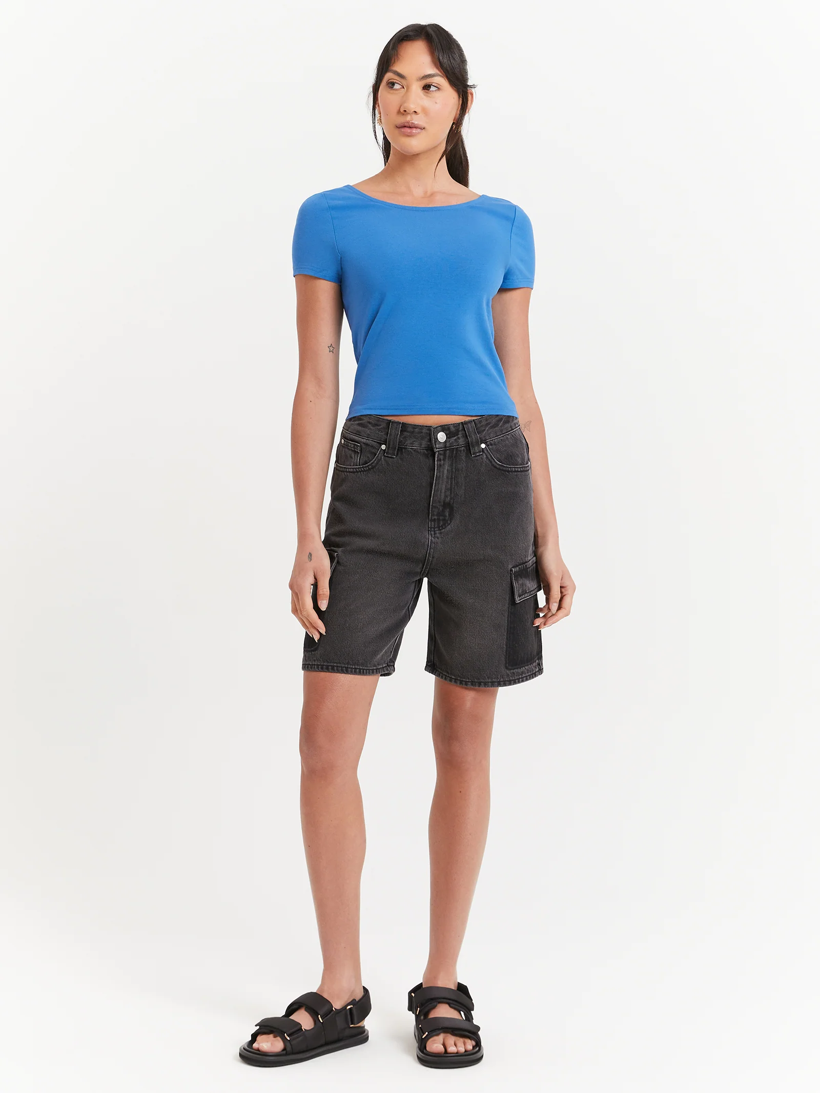 Allegra Scoop Back T-Shirt - Image 2
