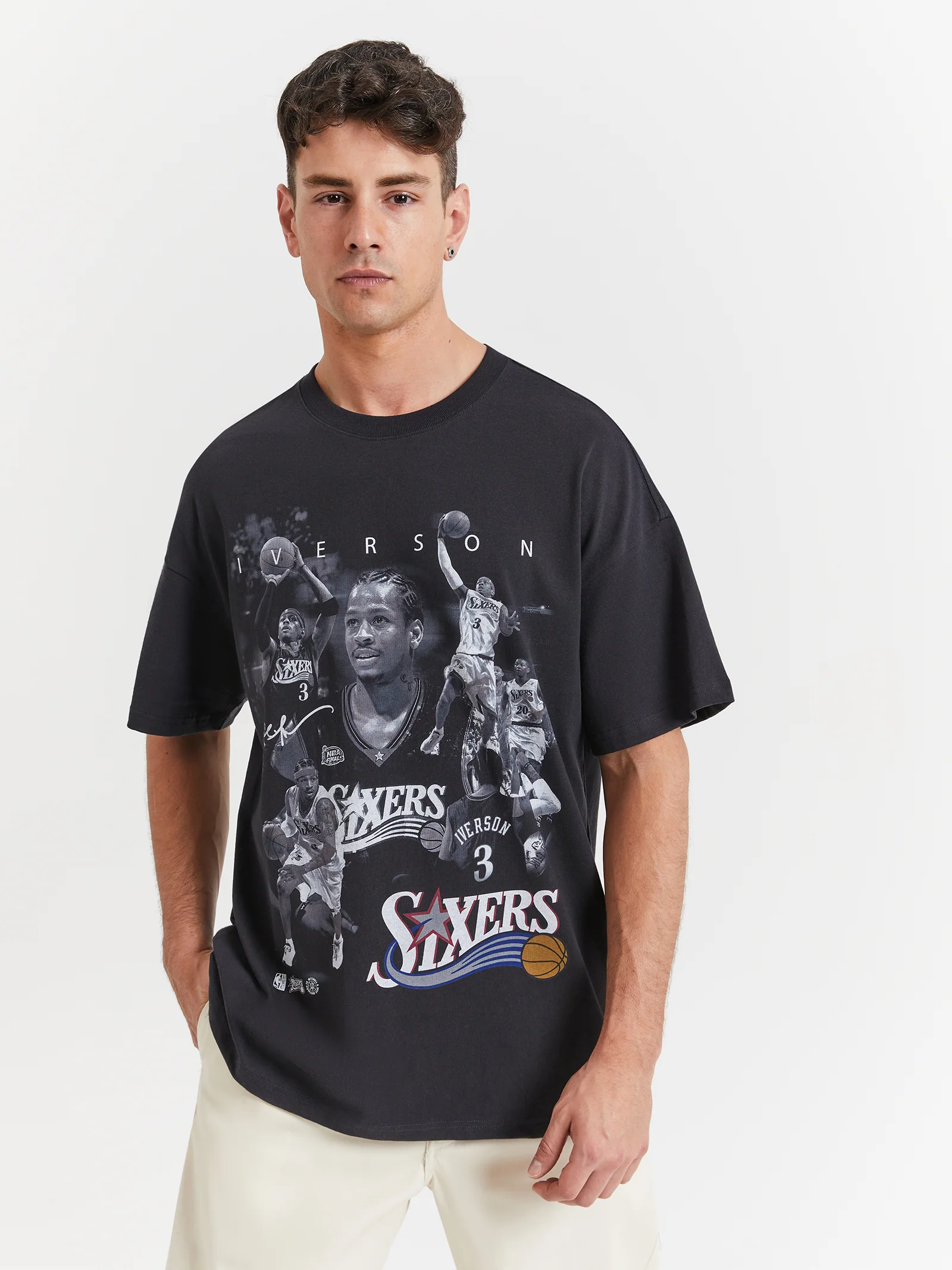 Allen Iverson Player Homage Photo T-Shirt - Image 3