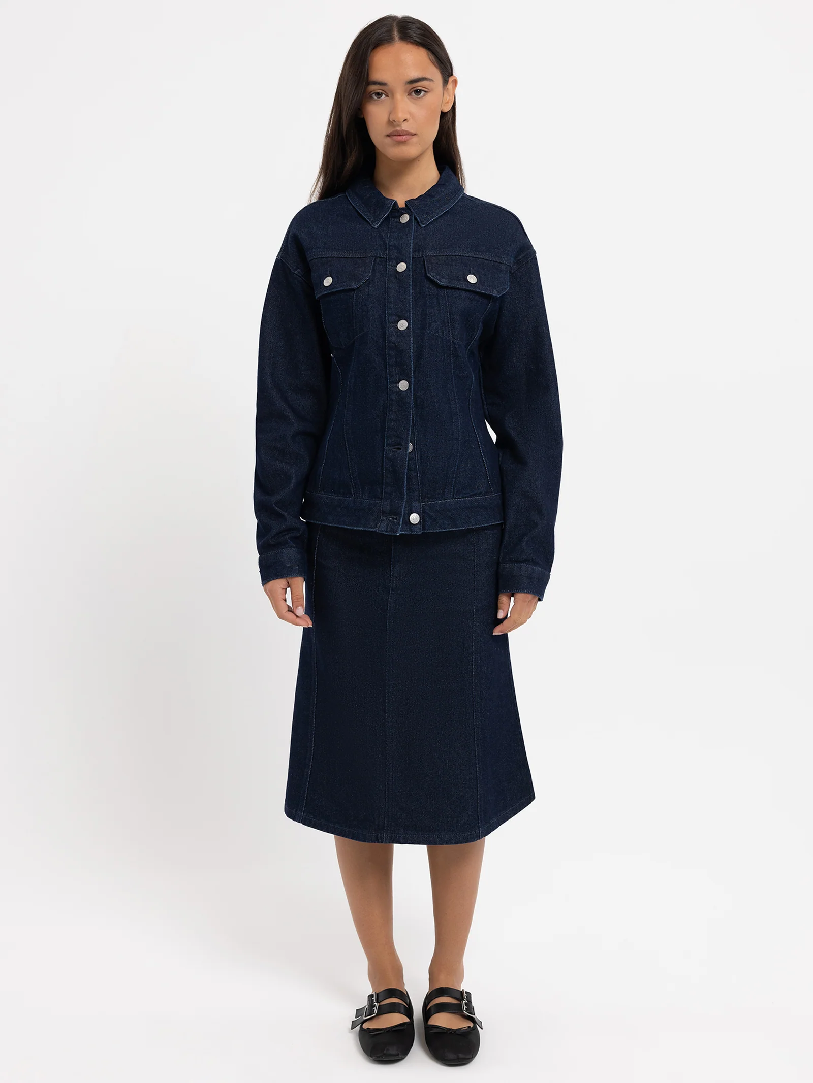 Alma Fitted Denim Jacket - Image 2