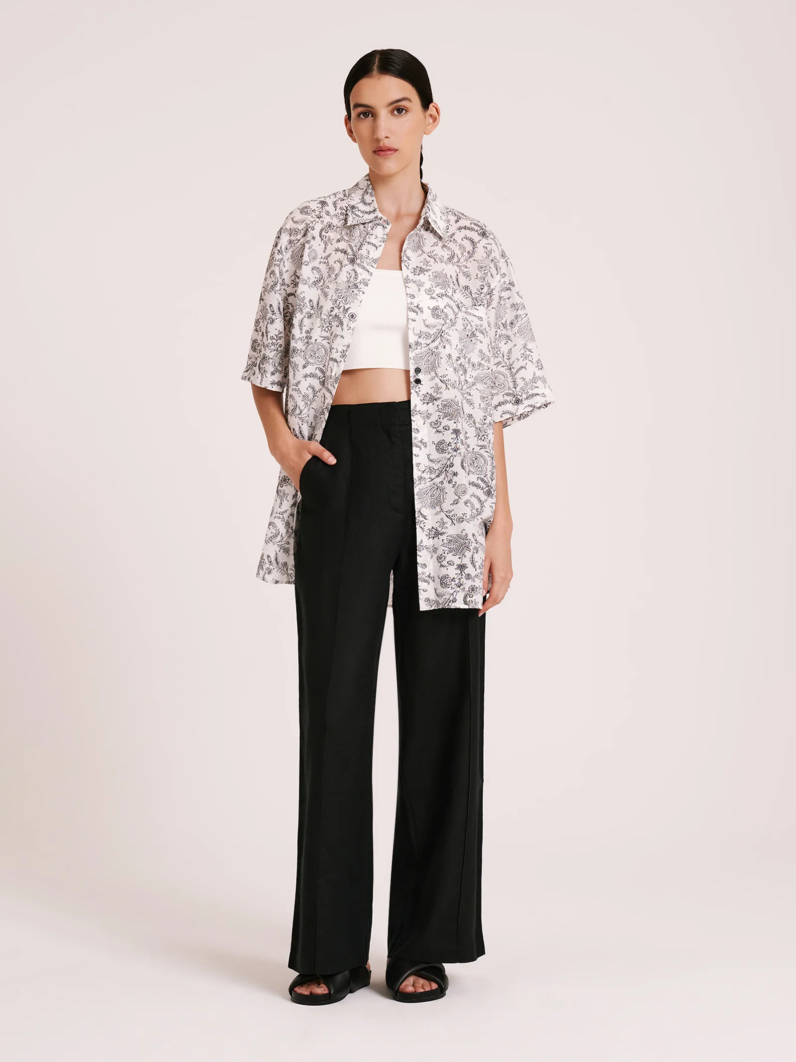Amani Tailored Linen Pants - Image 2