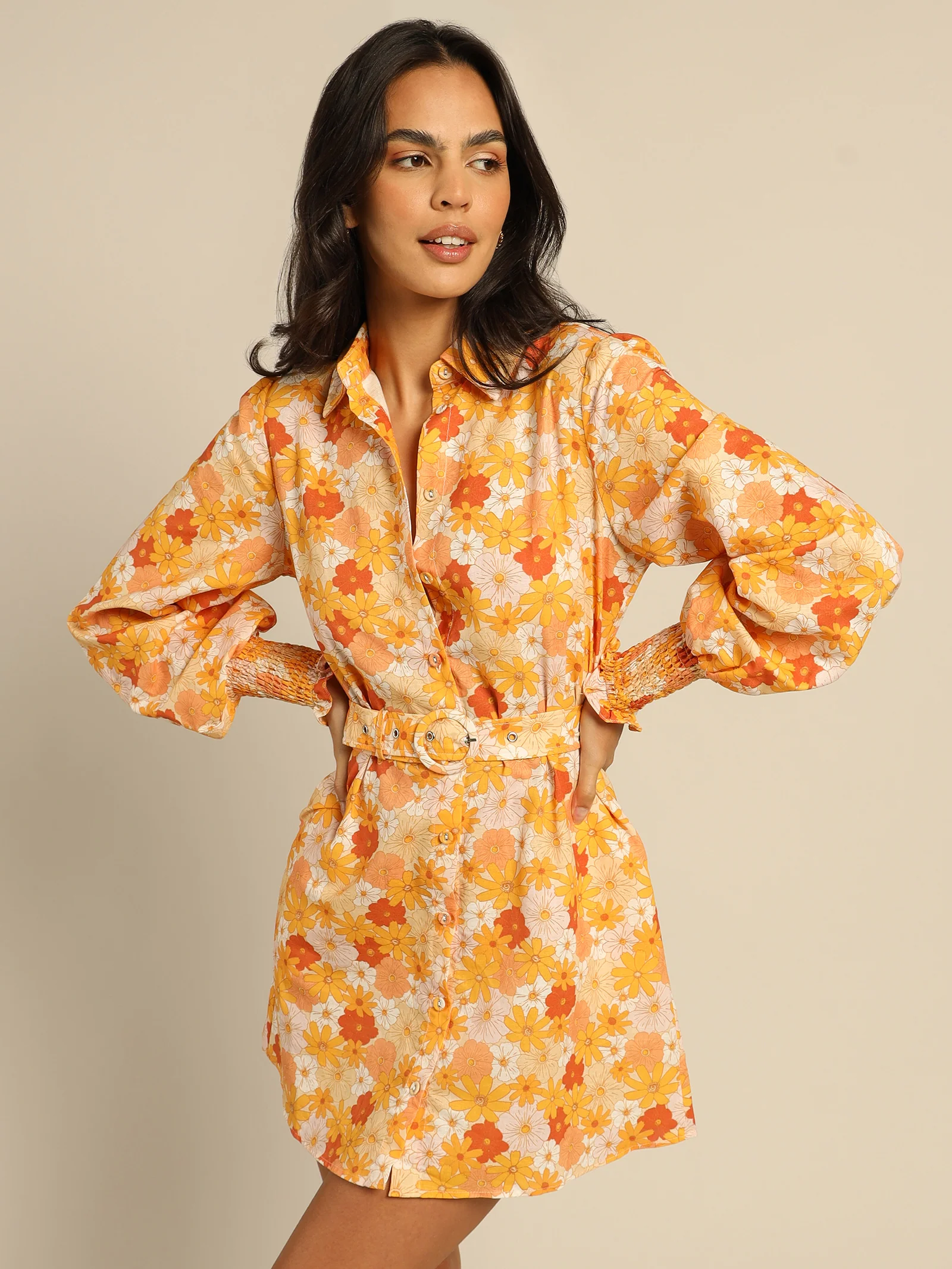 Amber Belted Shirt Dress - Image 6
