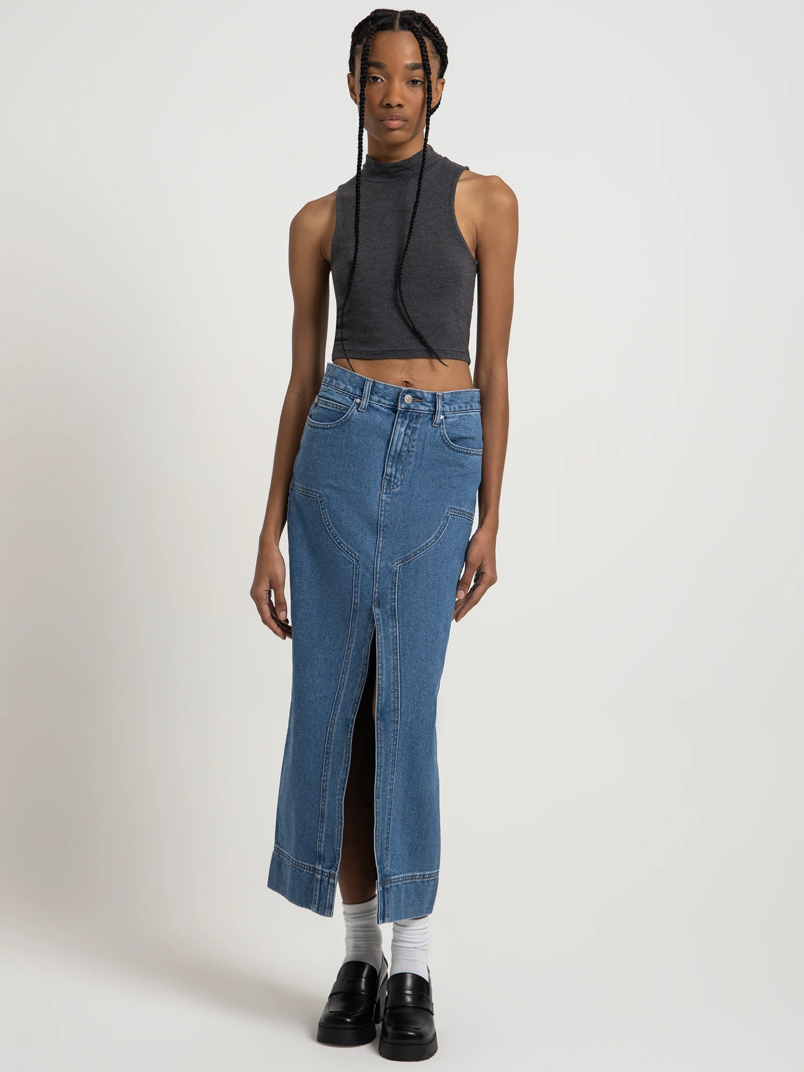 Ambroise High Neck Crop Top - Image 2