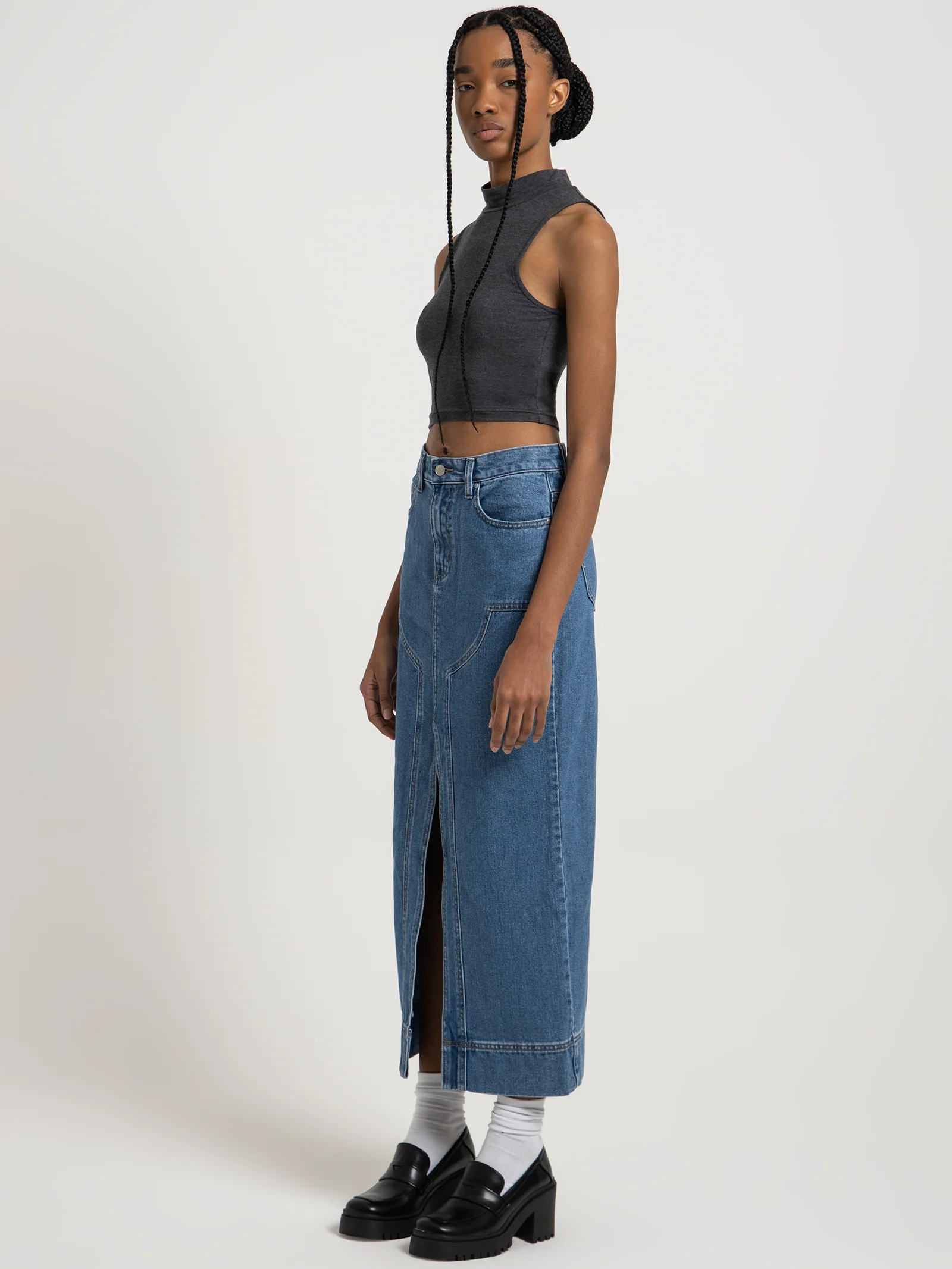 Ambroise High Neck Crop Top - Image 3