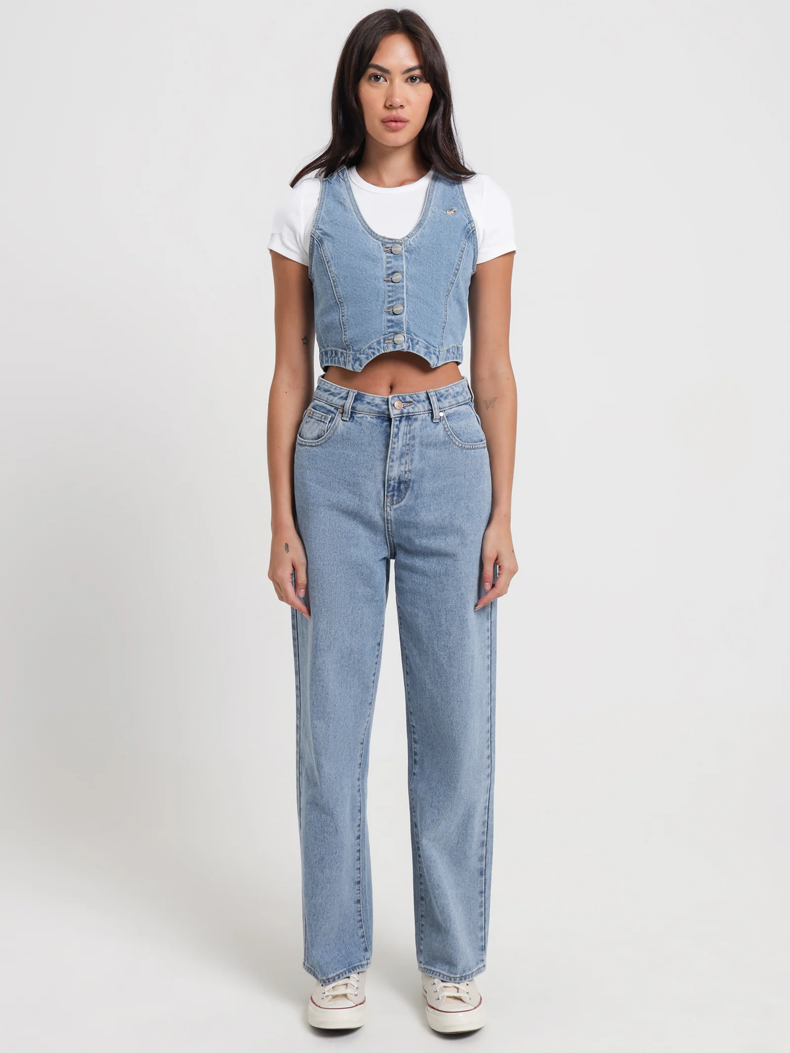 Amy Denim Vest - Image 2