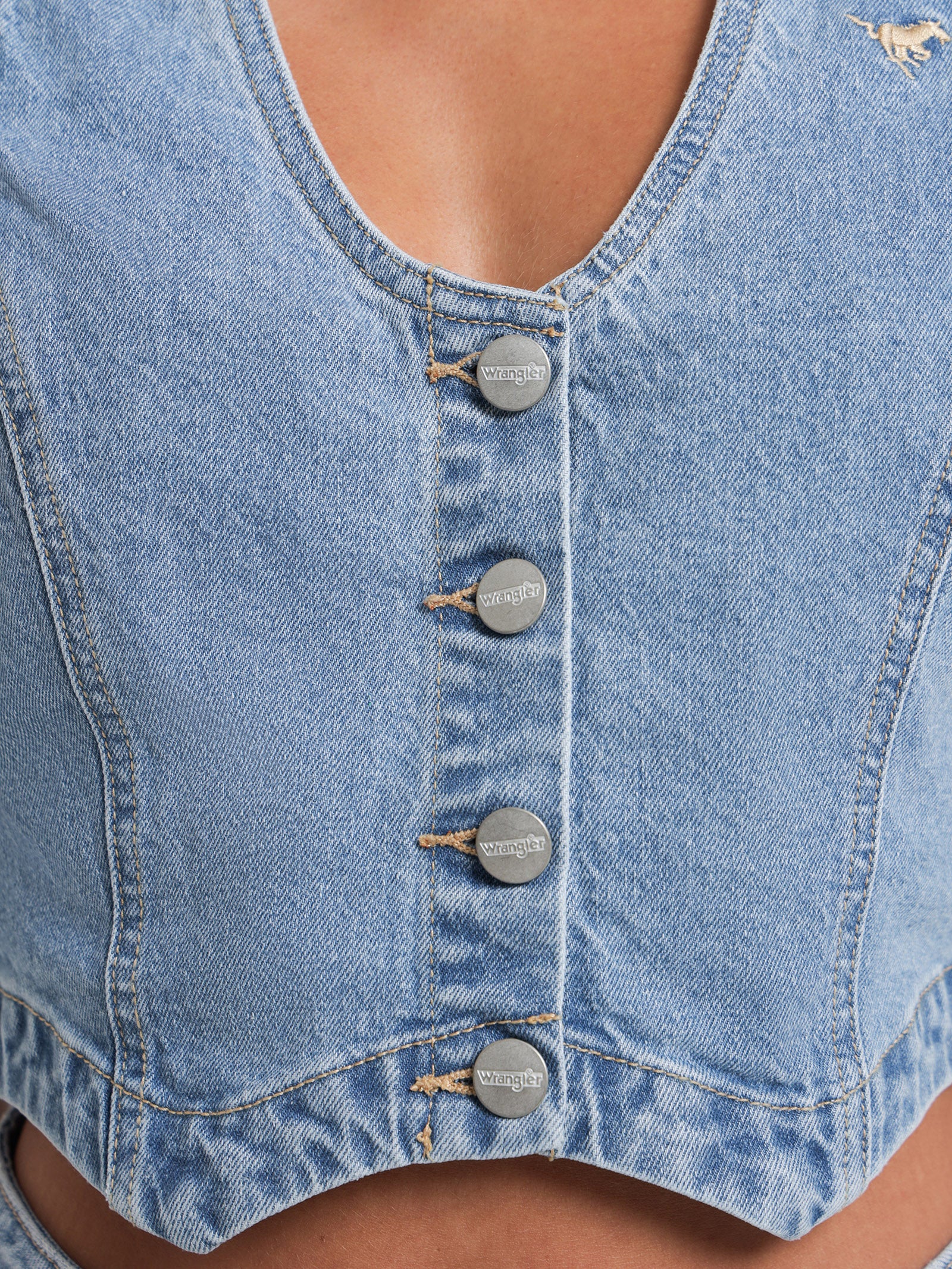 Amy Denim Vest - Image 3