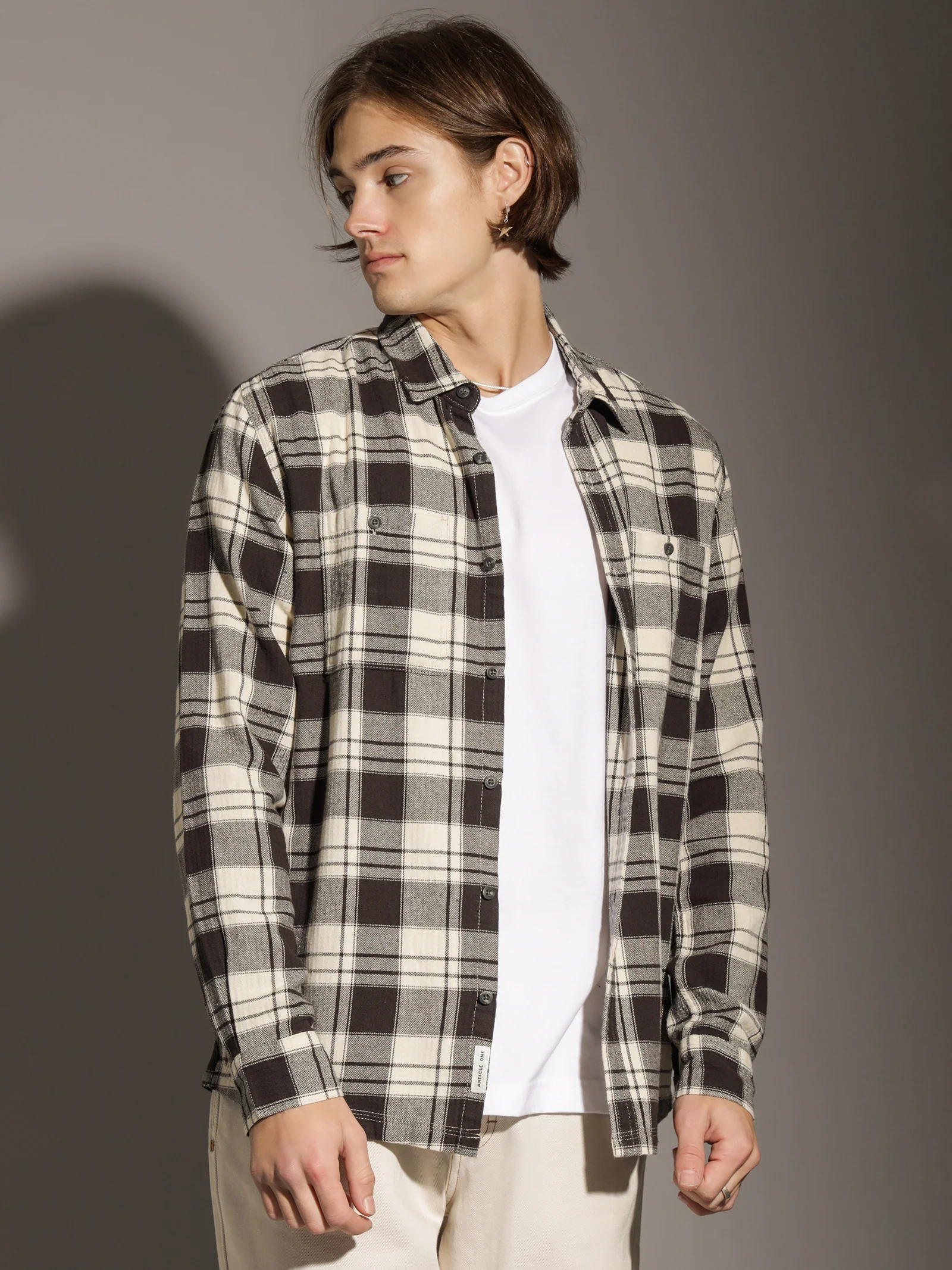 Anderson Plaid Long Sleeve Shirt - Image 3