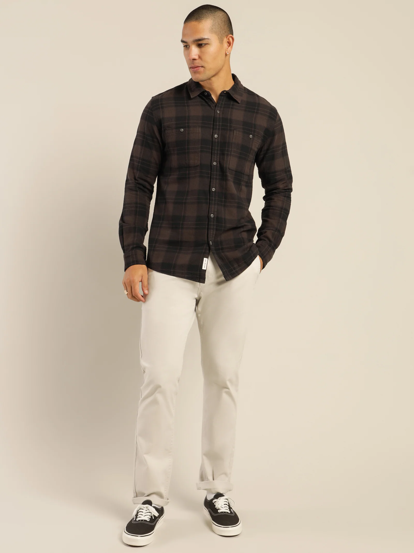 Anderson Plaid Long Sleeve Shirt - Image 4