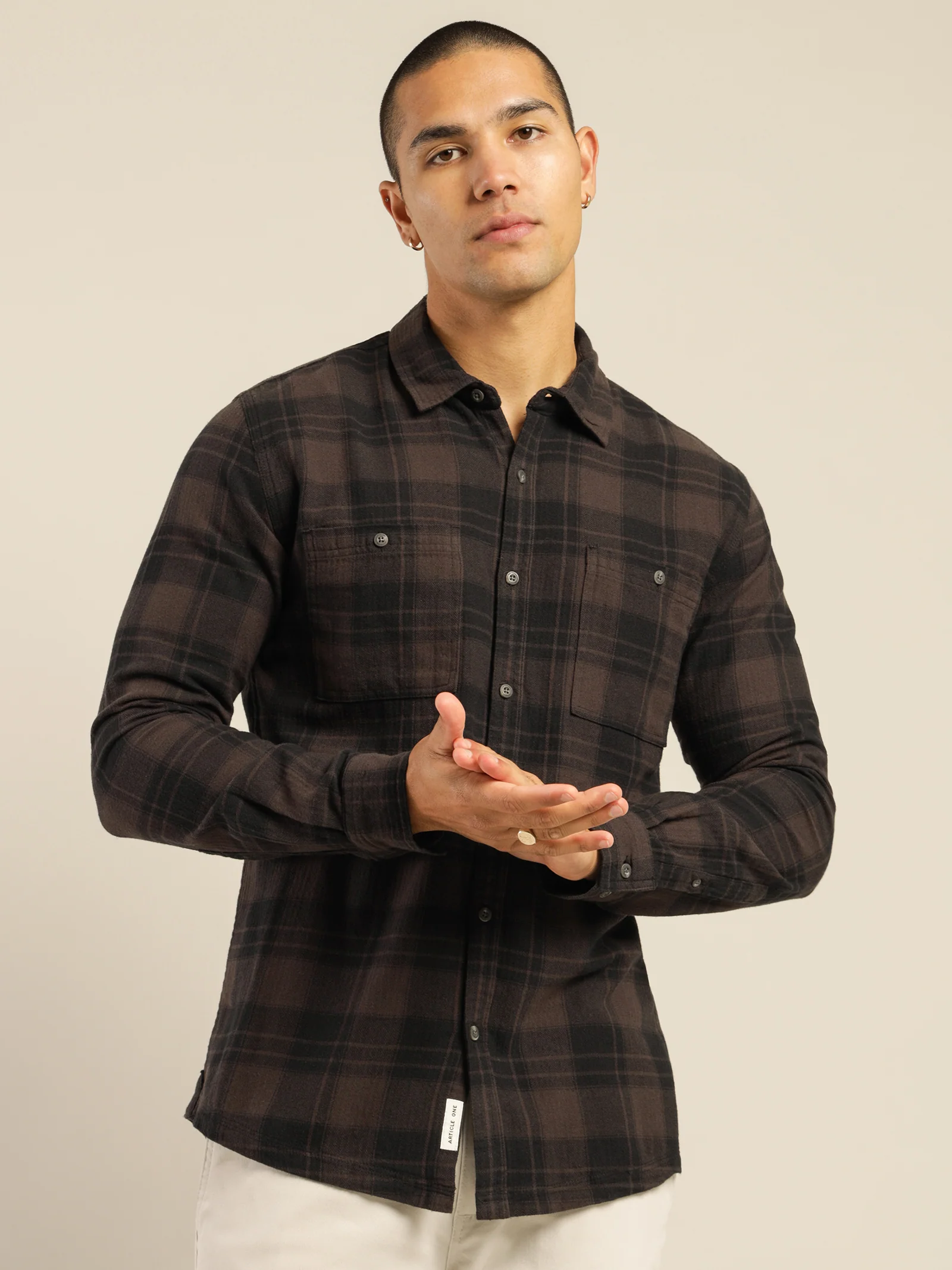 Anderson Plaid Long Sleeve Shirt - Image 6