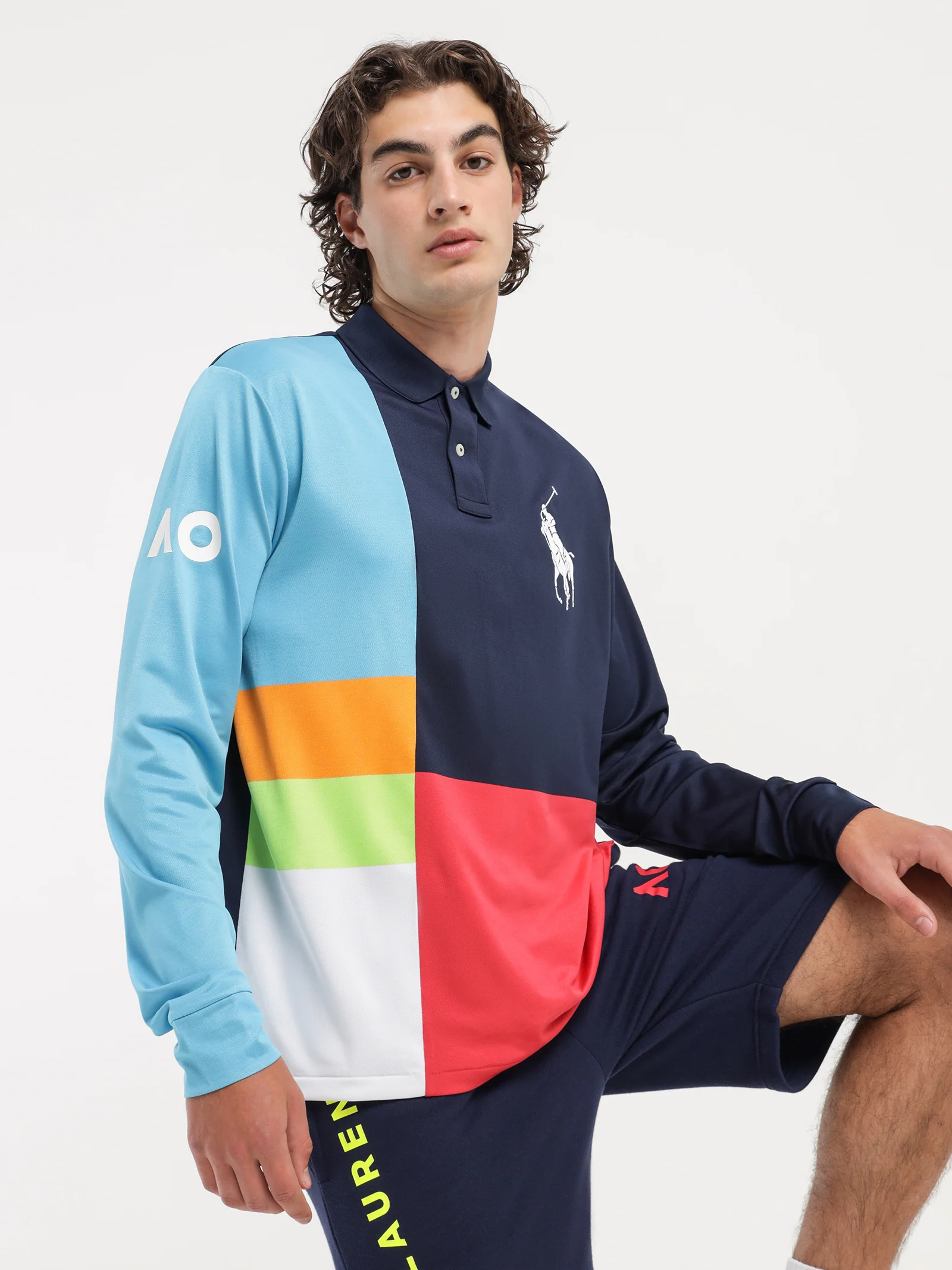 AO Long Sleeve Polo Shirt - Image 2