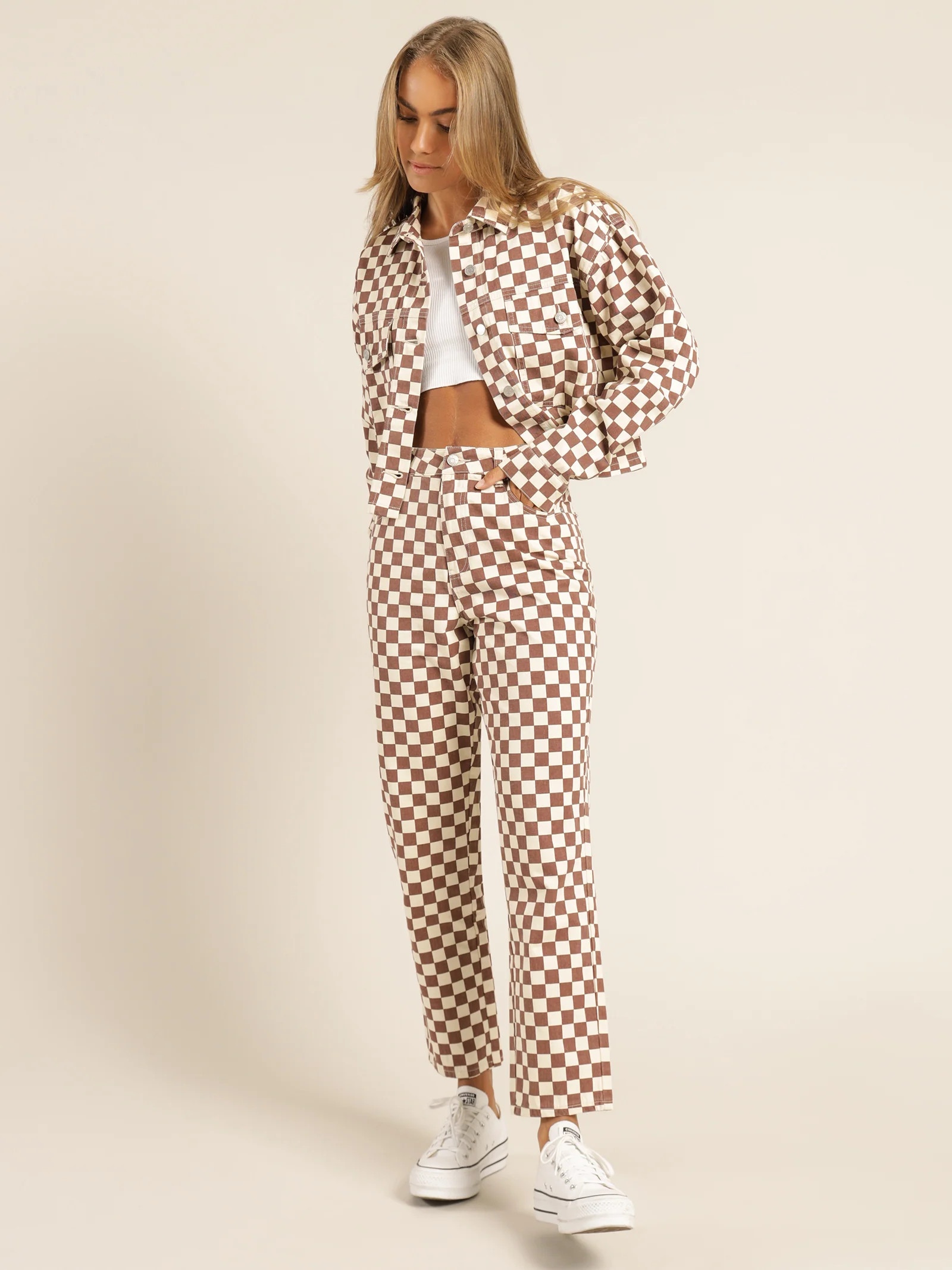 April Checkerboard Jacket - Image 4