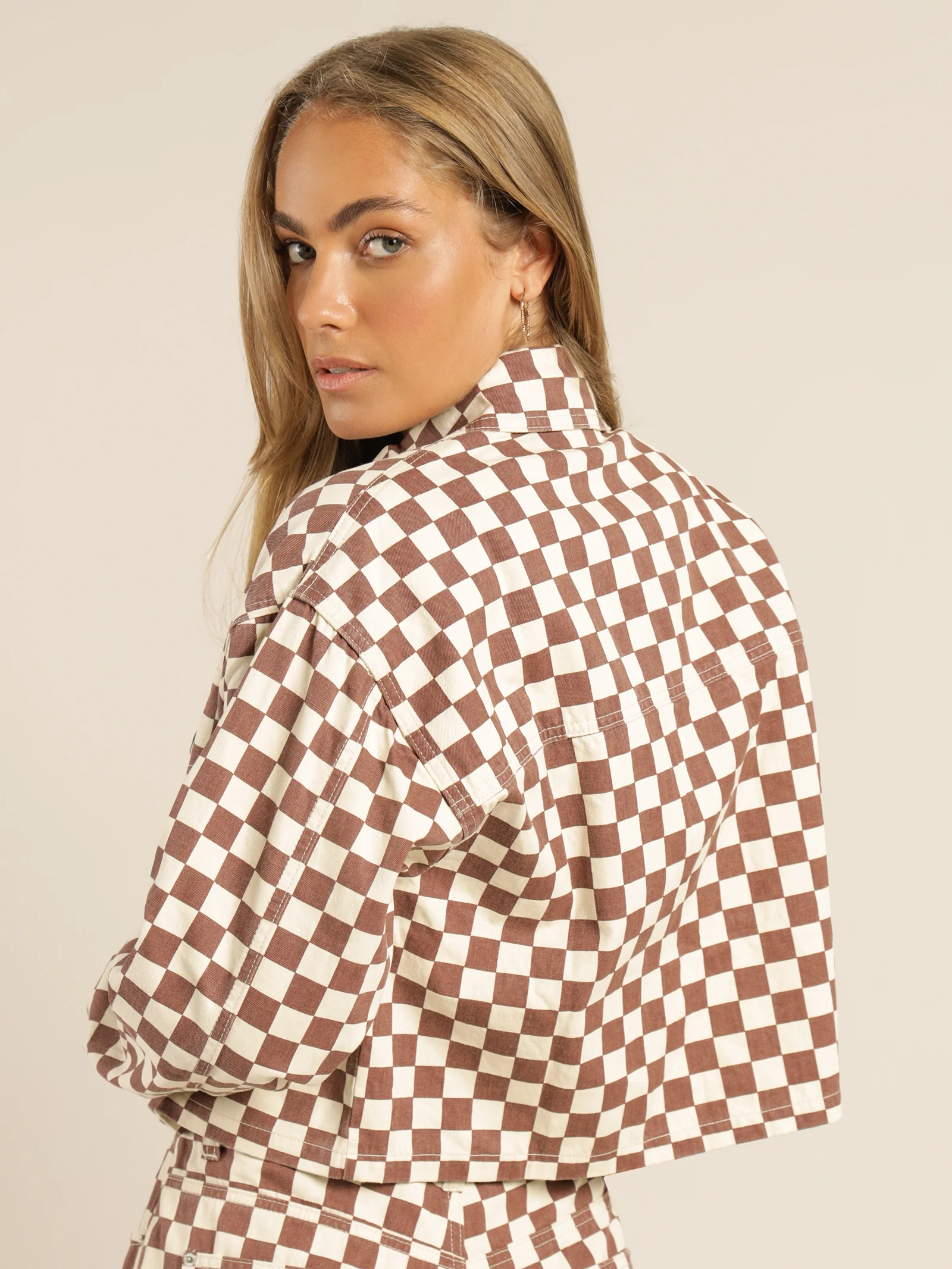 April Checkerboard Jacket - Image 6