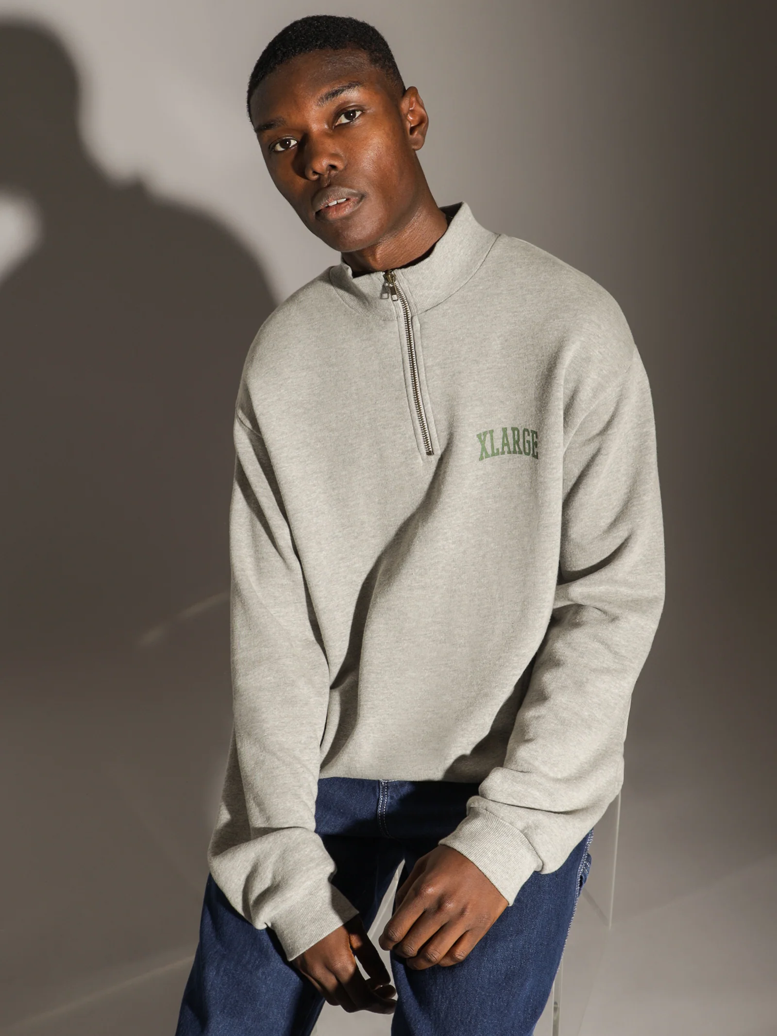 Arched 1/4 Zip Jumper - Image 2